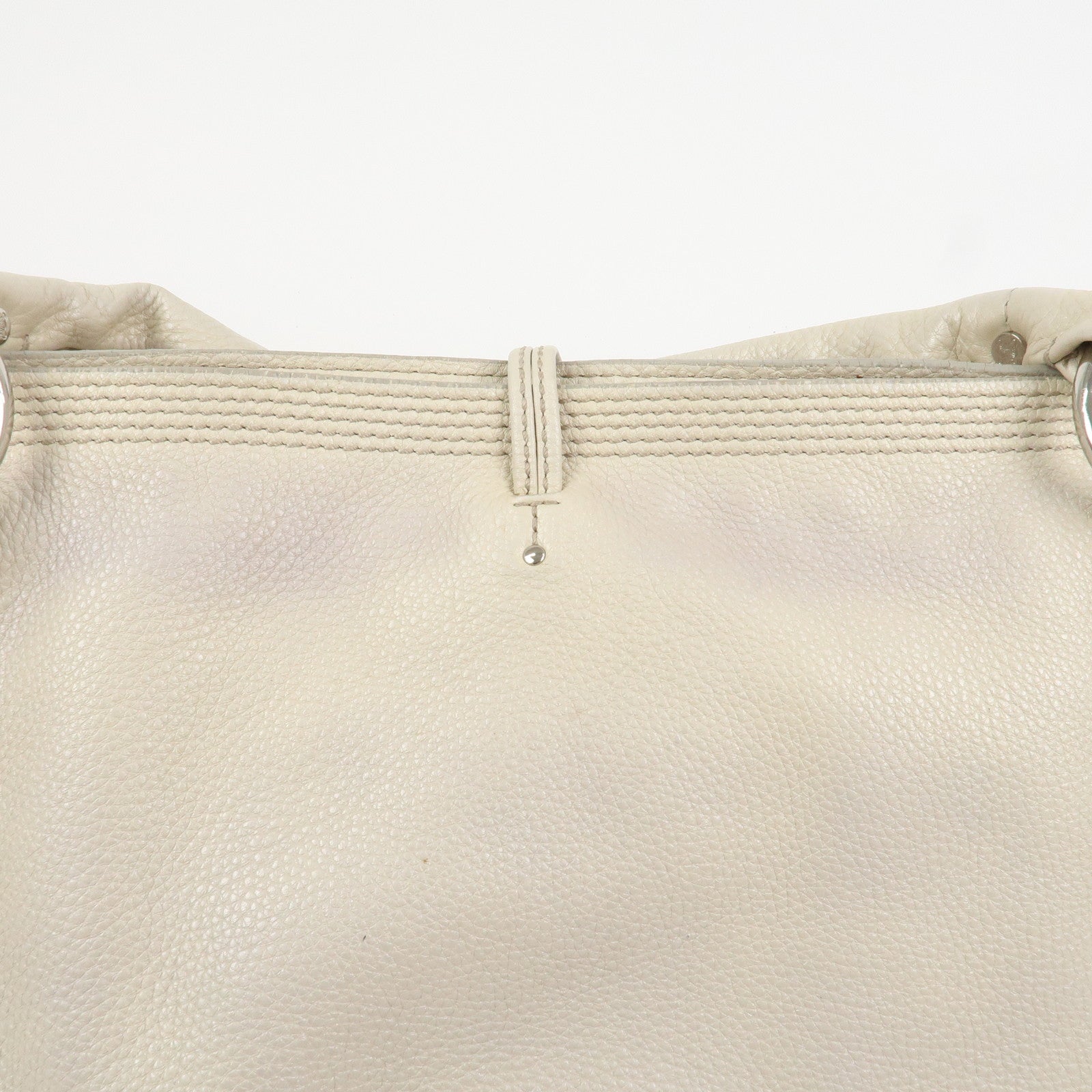 CELINE Bitter Sweet Leather Shoulder Bag Hand Bag Ivory