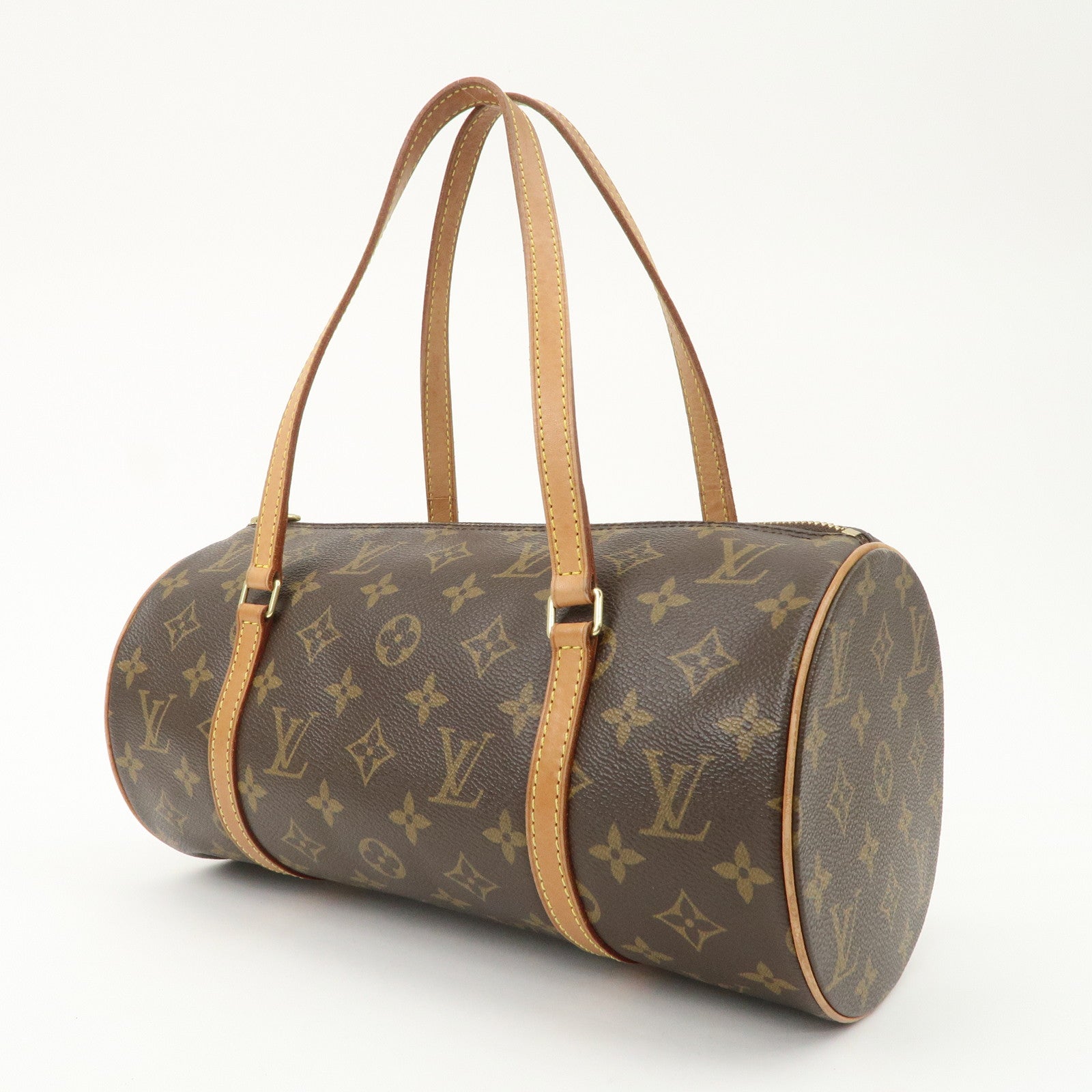 Louis Vuitton Monogram Papillon 30 Hand Bag New Style Brown M51385