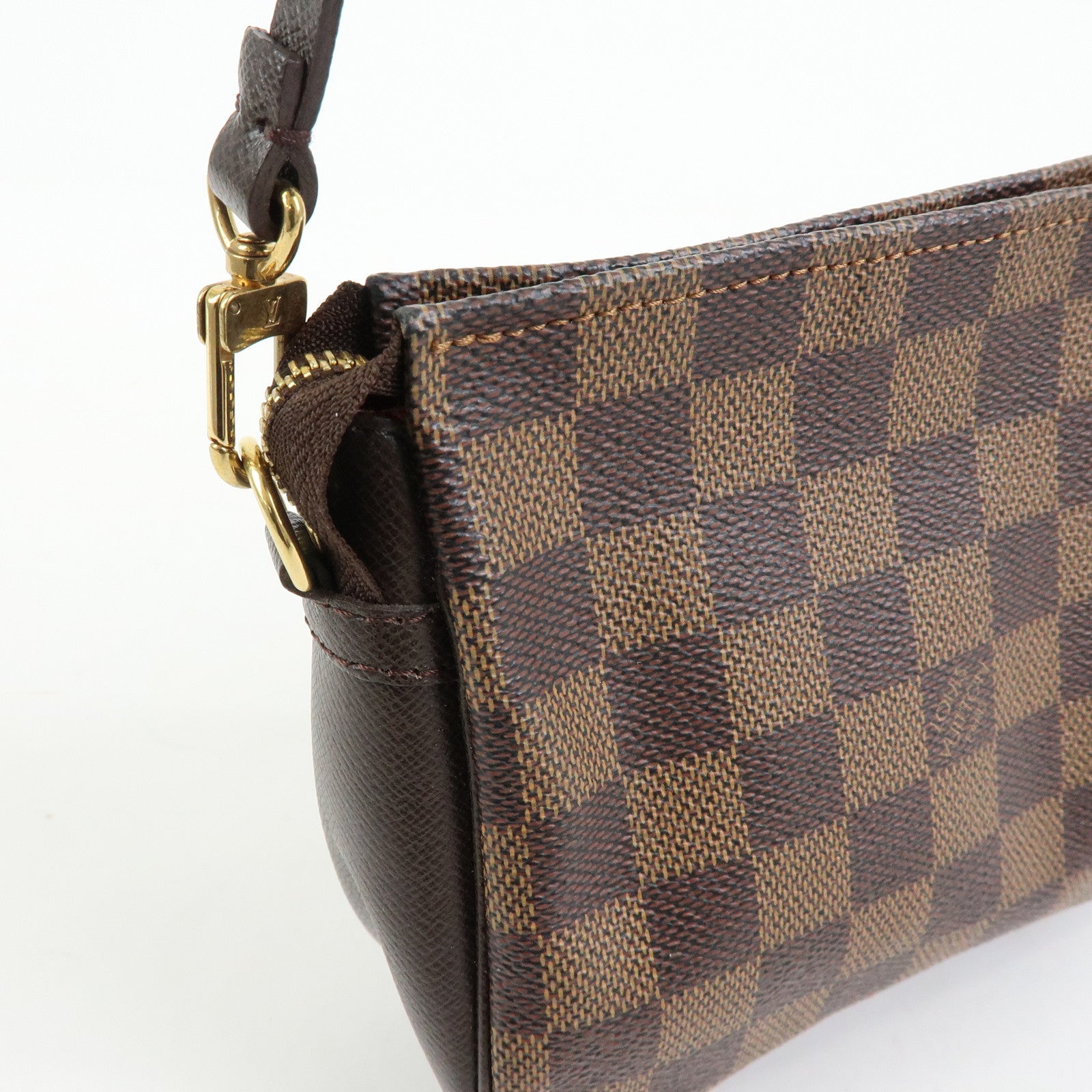Louis Vuitton Damier Trousse Makeup Accessory Pouch Brown N51982