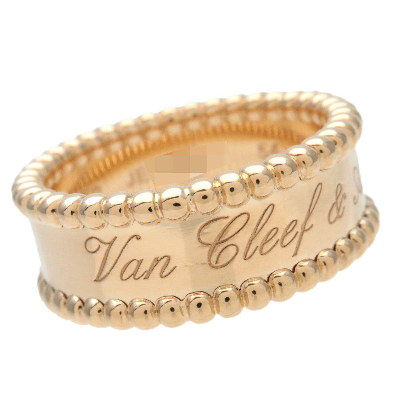 Van Cleef & Arpels Perlee Senior Tulle Ring Yellow Gold #54 US7
