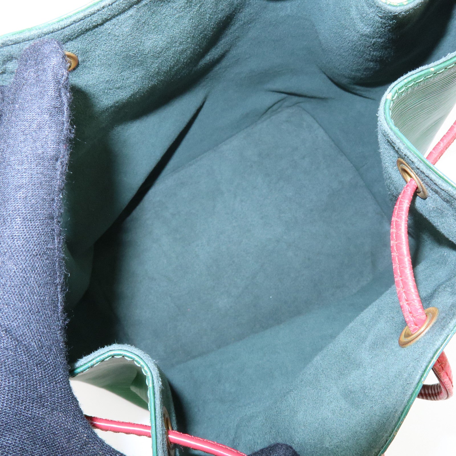 Louis Vuitton Epi Petit Noe Shoulder Bag Green Red M44147
