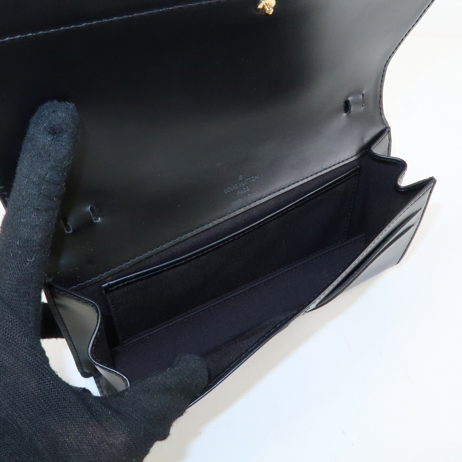 Louis Vuitton Epi Honfleur Shoulder Bag Hand Bag Noir M52732 Used