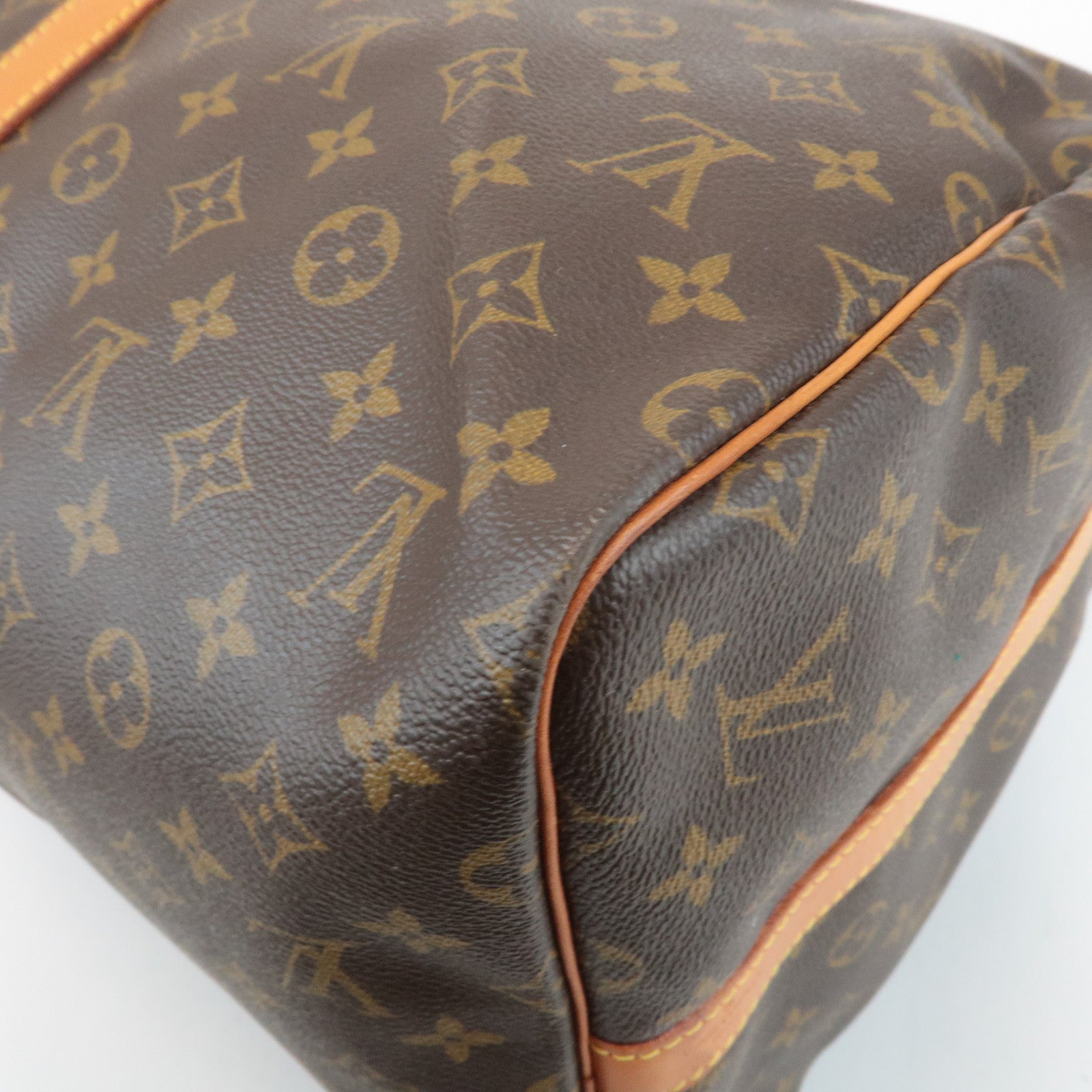 Louis Vuitton Monogram Keep All Bandouliere 55 Boston Bag Brown M41414 Used