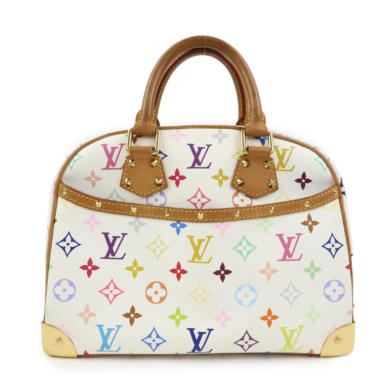 Louis Vuitton Monogram Multicolor Trouville Hand Bag Blanc M92663