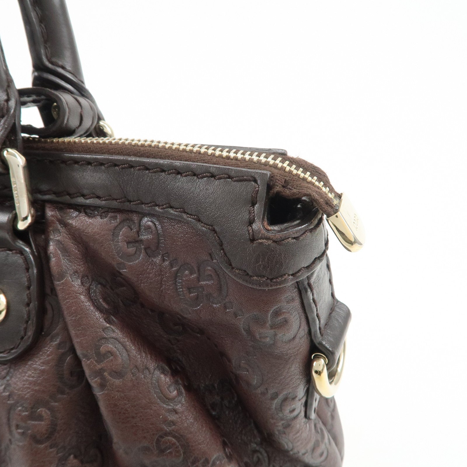 GUCCI Sukey Interlocking G Guccissima 2Way Shoulder Hand Bag 247902