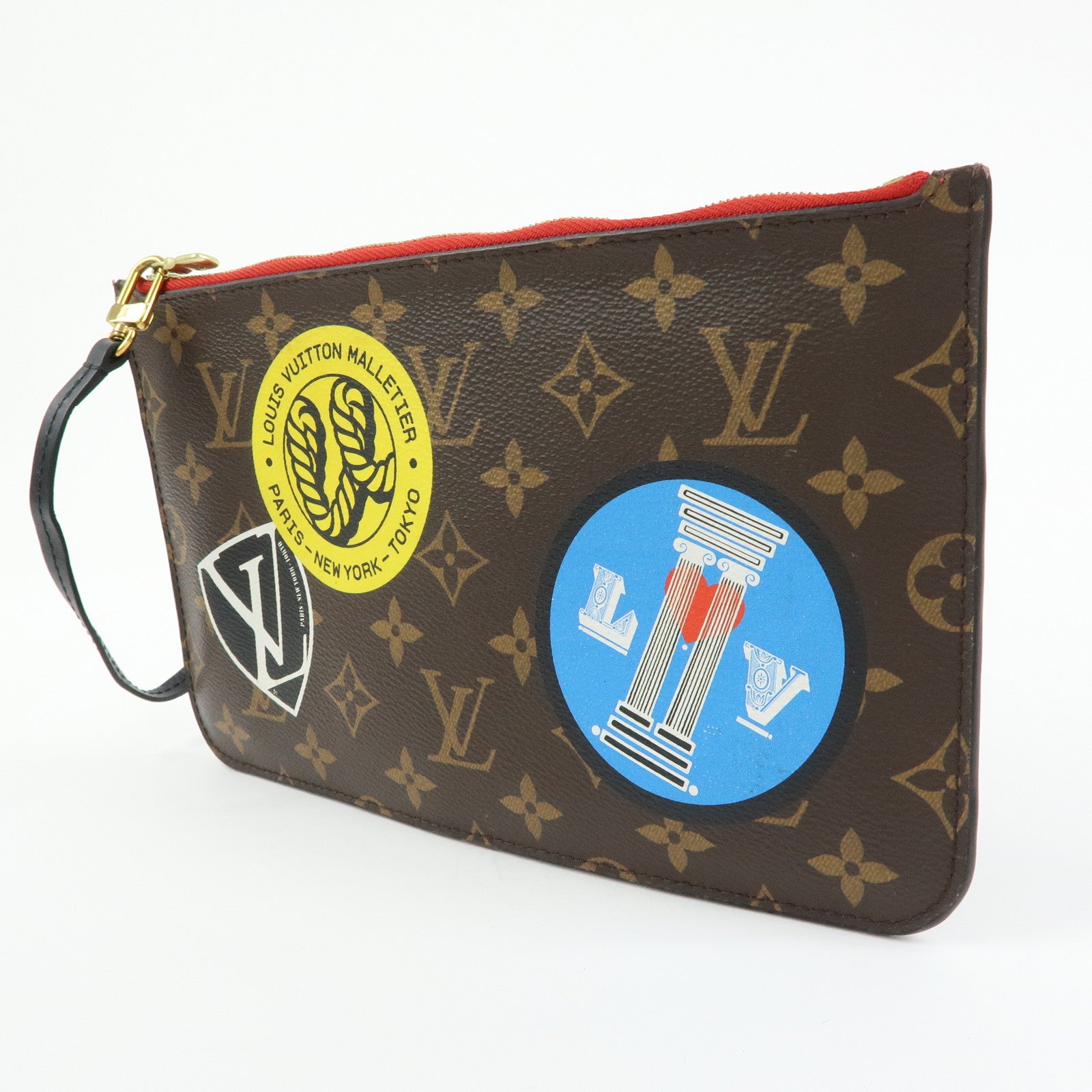 Louis Vuitton Monogram LV World Tour Pouch for Neverfull Brown MM