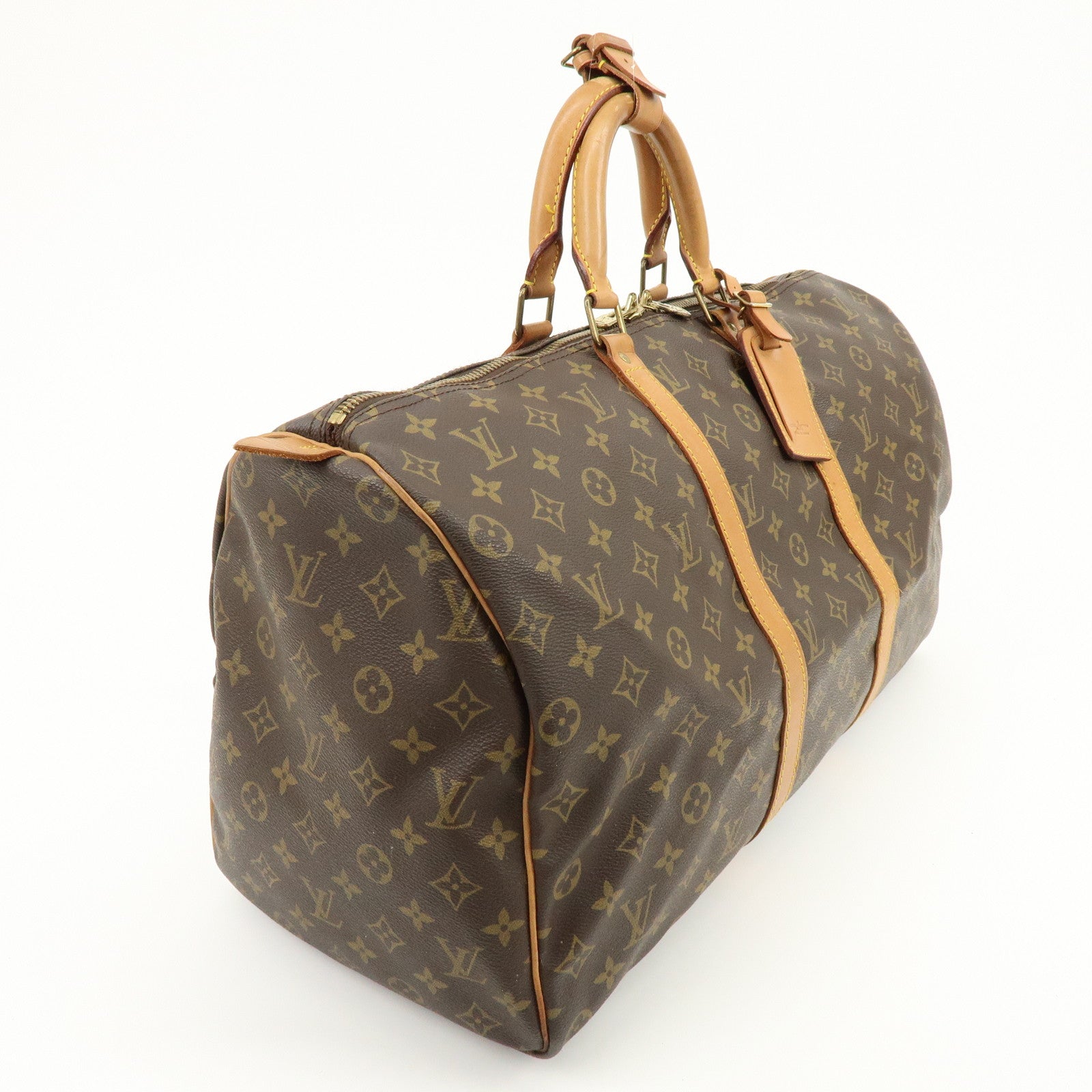 Louis Vuitton Monogram Keep All 50 Boston Bag Brown M41426