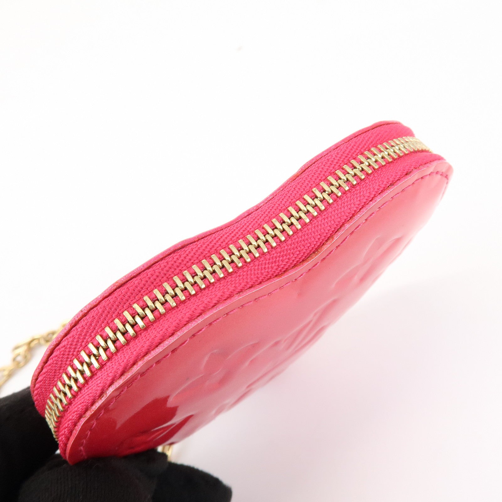 Louis Vuitton Monogram Vernis Porte Monnaie Coeur Coin Case M93657