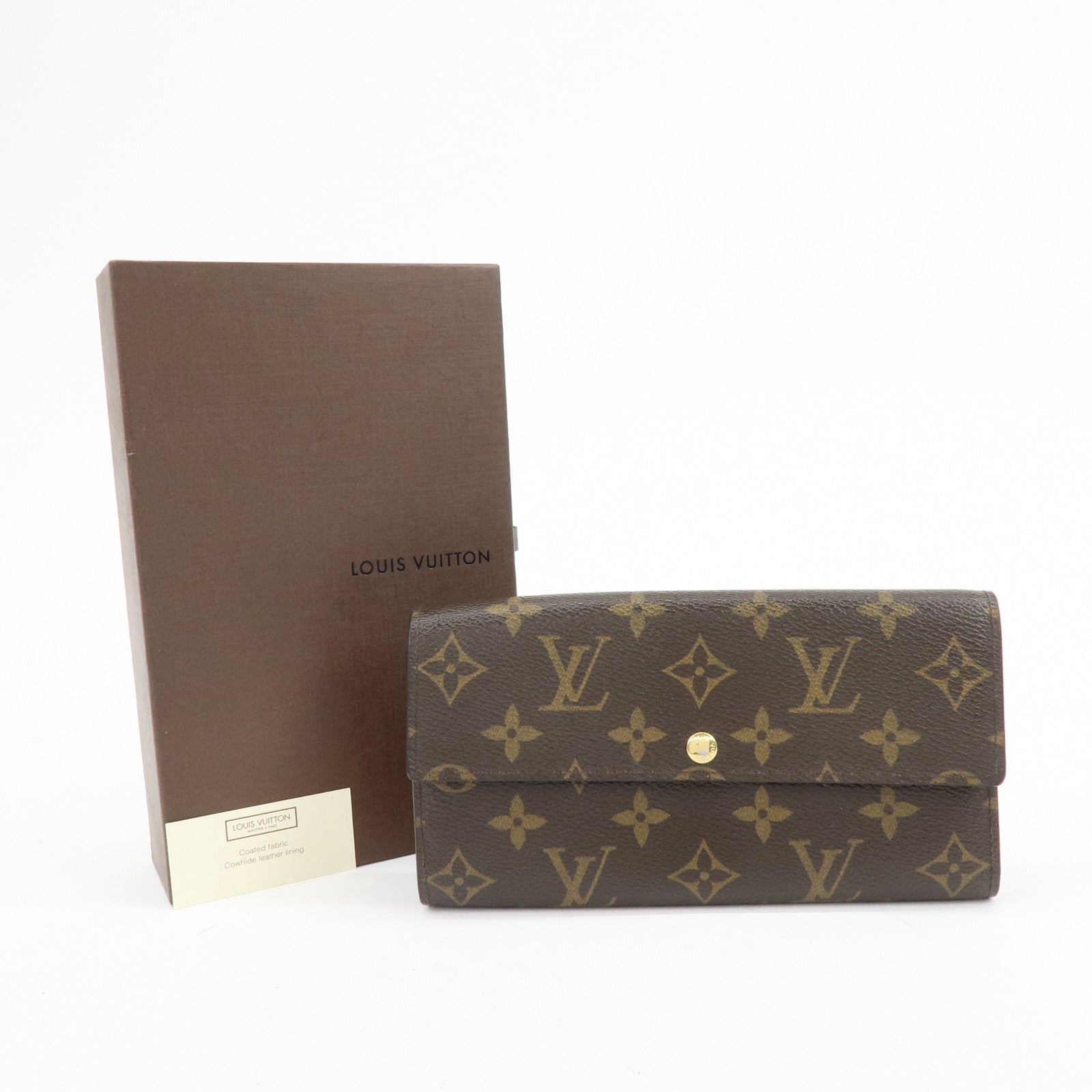Louis Vuitton Monogram Portefeuille Sarah Long Wallet Brown M61734