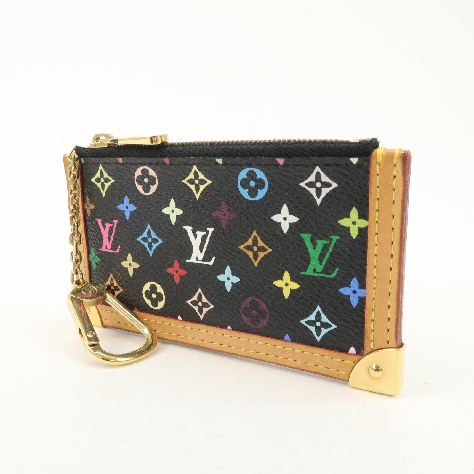 Louis Vuitton Monogram Multicolor Pochette Cles Coin Case M92654 Used