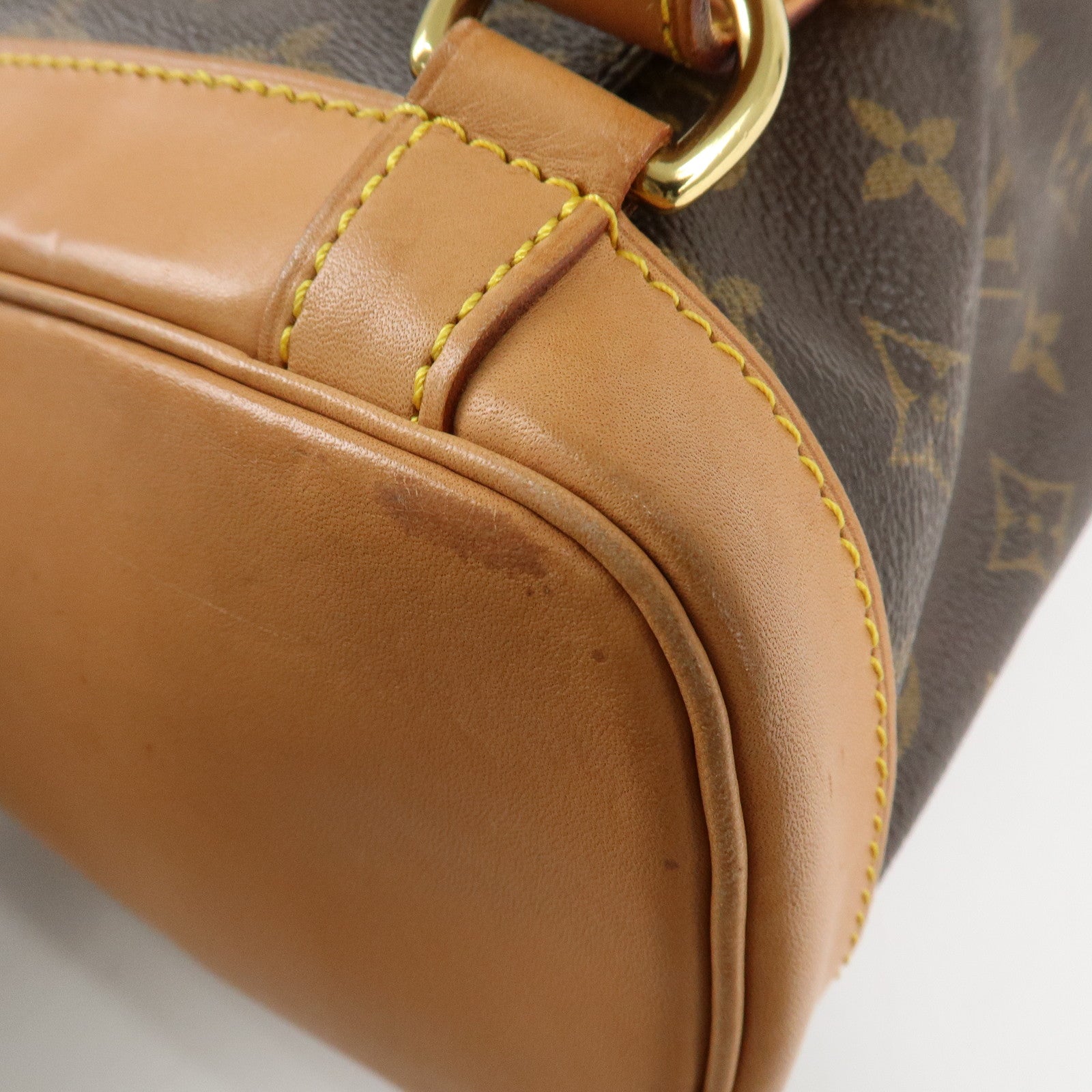 Louis Vuitton Monogram Montsouris MM Back Pack Ruck Sack M51136 Used