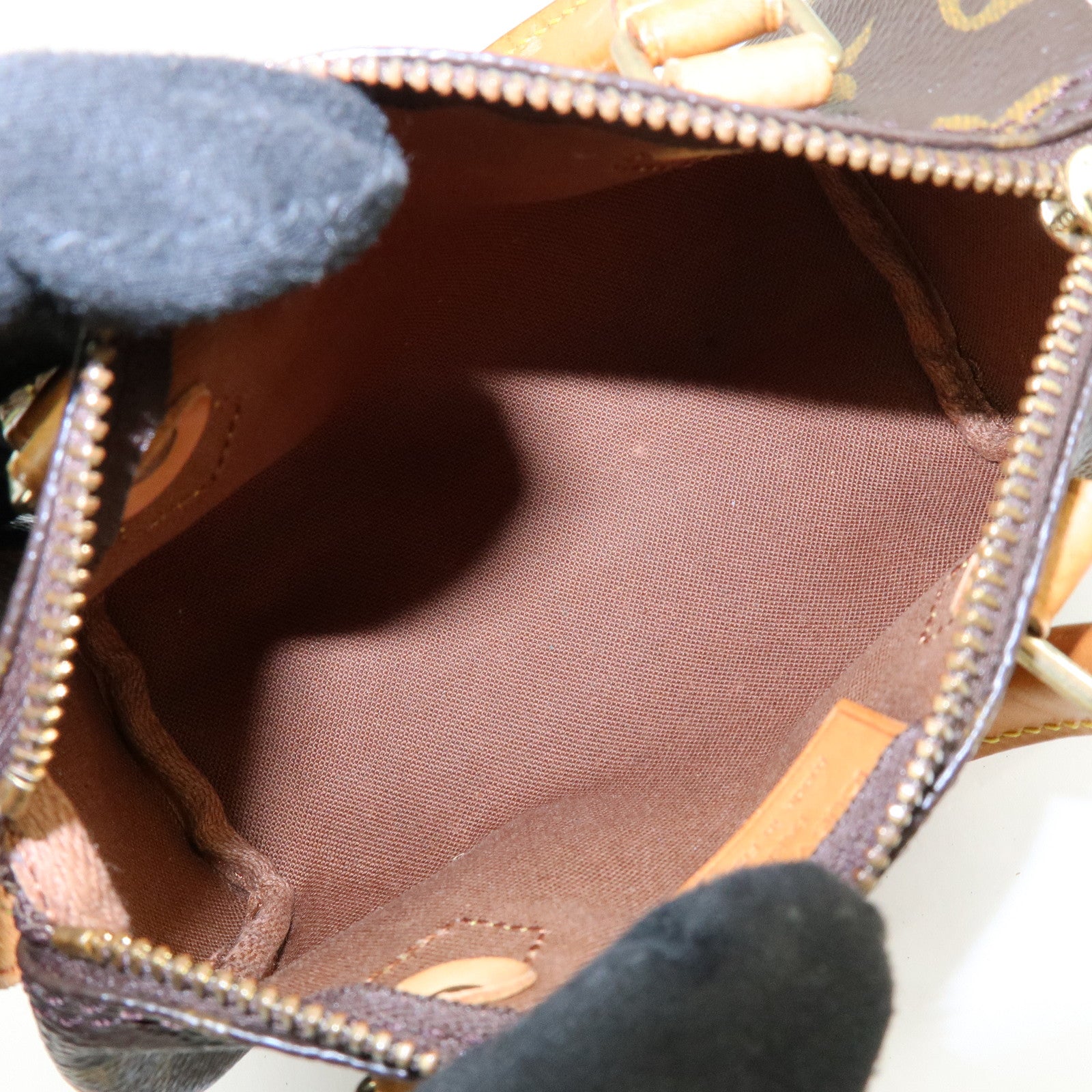 Louis Vuitton Monogram Mini Speedy Hand Bag Brown M41534
