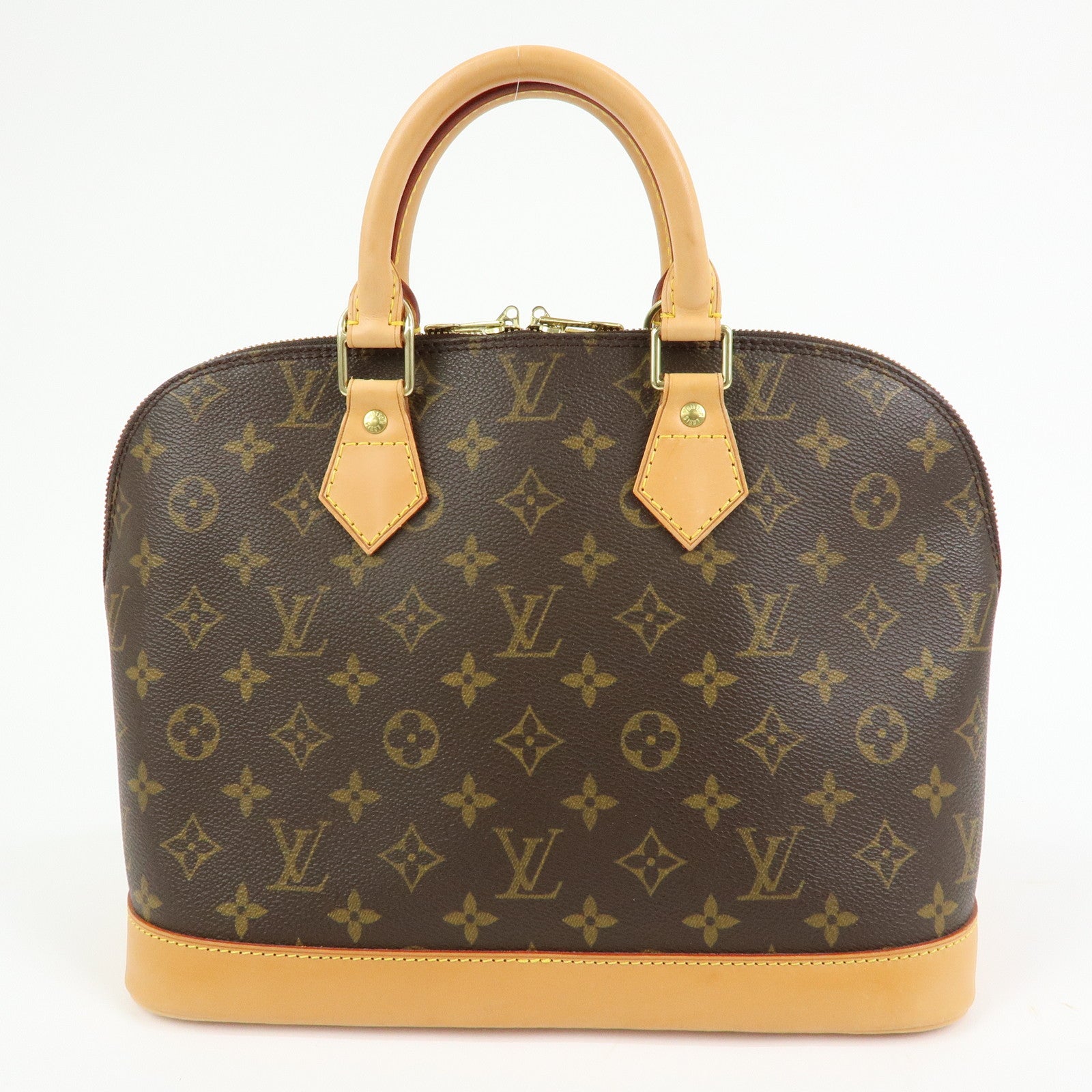 Louis Vuitton Monogram Alma Hand Bag Brown M51130