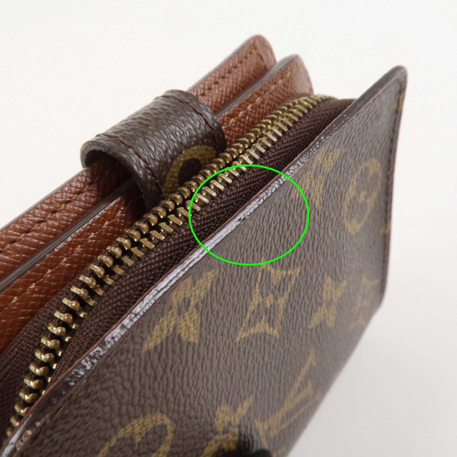 Louis Vuitton Monogram Compact Zippy Small Wallet Brown M61667