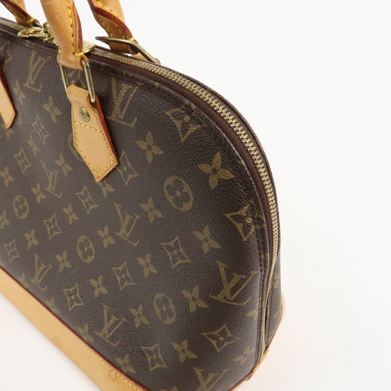 Louis Vuitton Monogram Canvas Alma Hand Bag Brown M51130