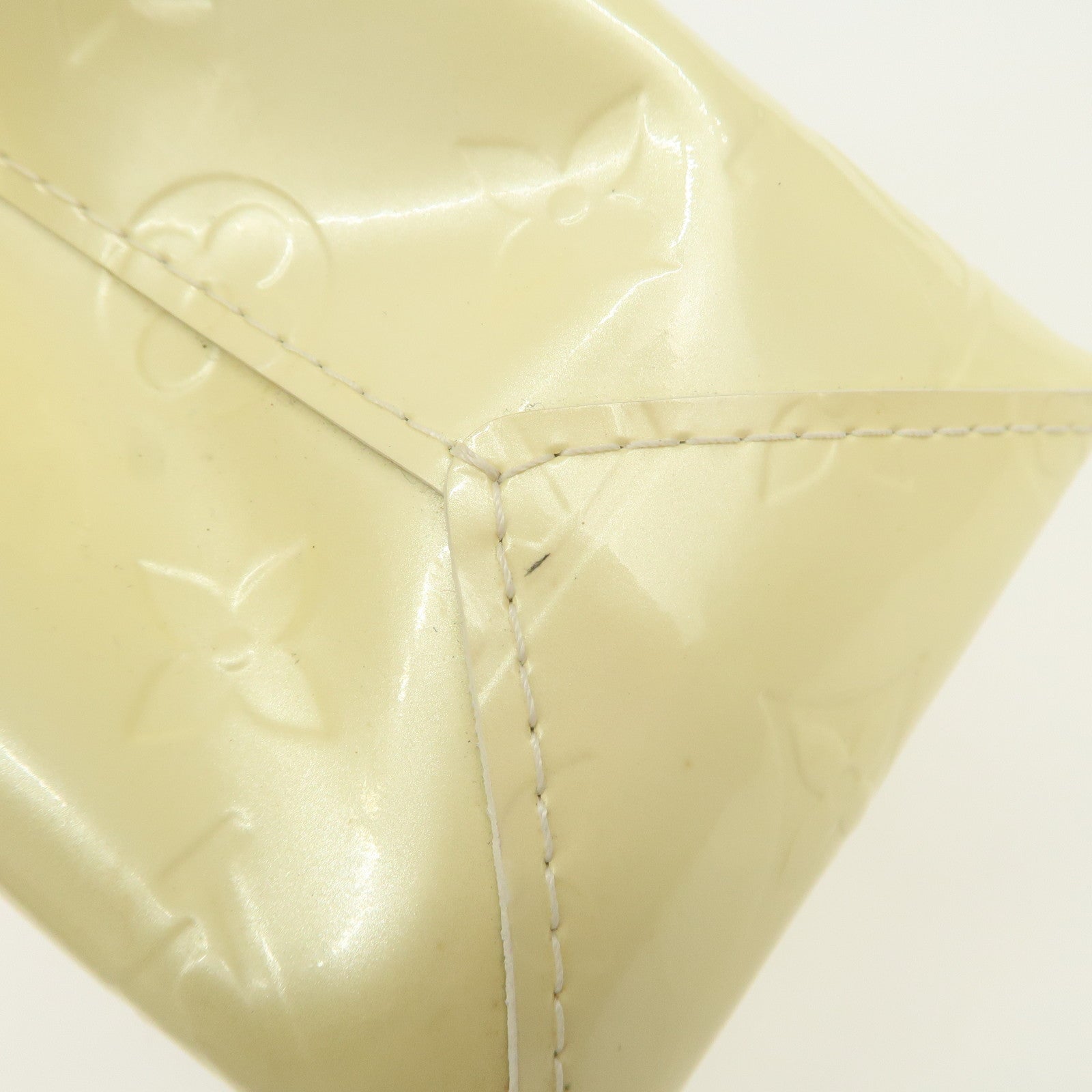 Louis Vuitton Monogram Vernis Lead PM Hand Bag Perle M91336 Used