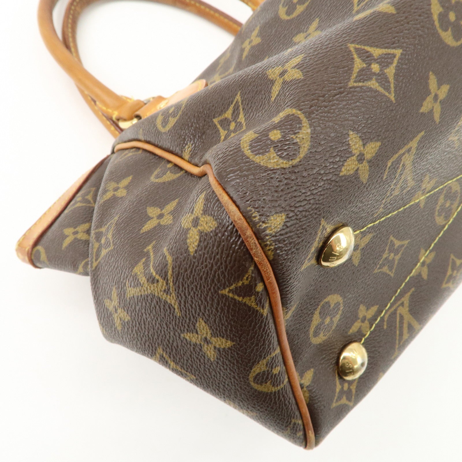 Louis Vuitton Monogram Tivoli PM Hand Bag Brown M40143 Used