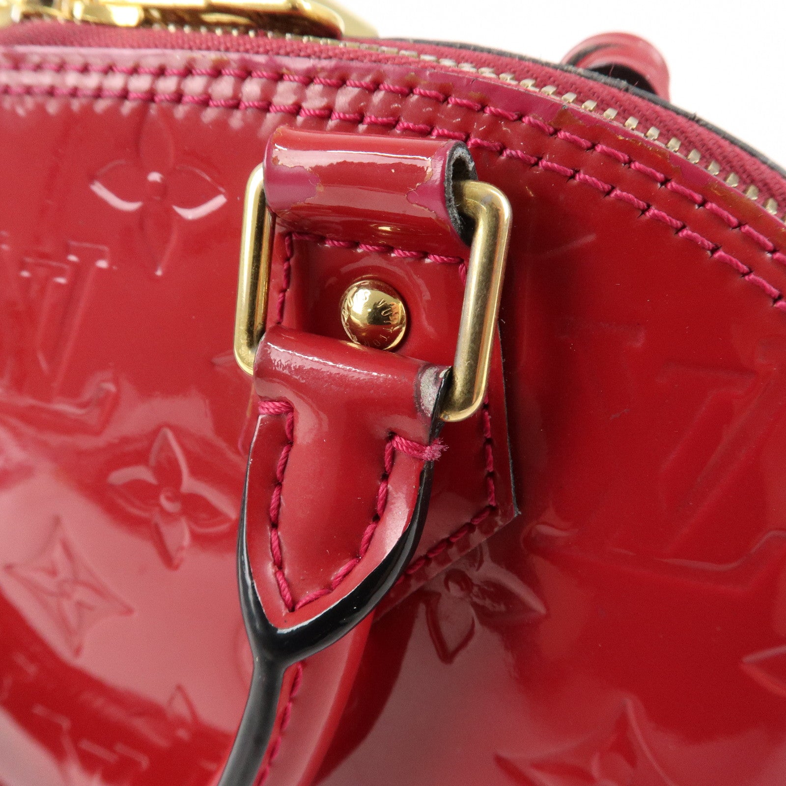 Louis Vuitton Monogram Vernis Alma BB 2Way Bag Rose Indien M91771 Used