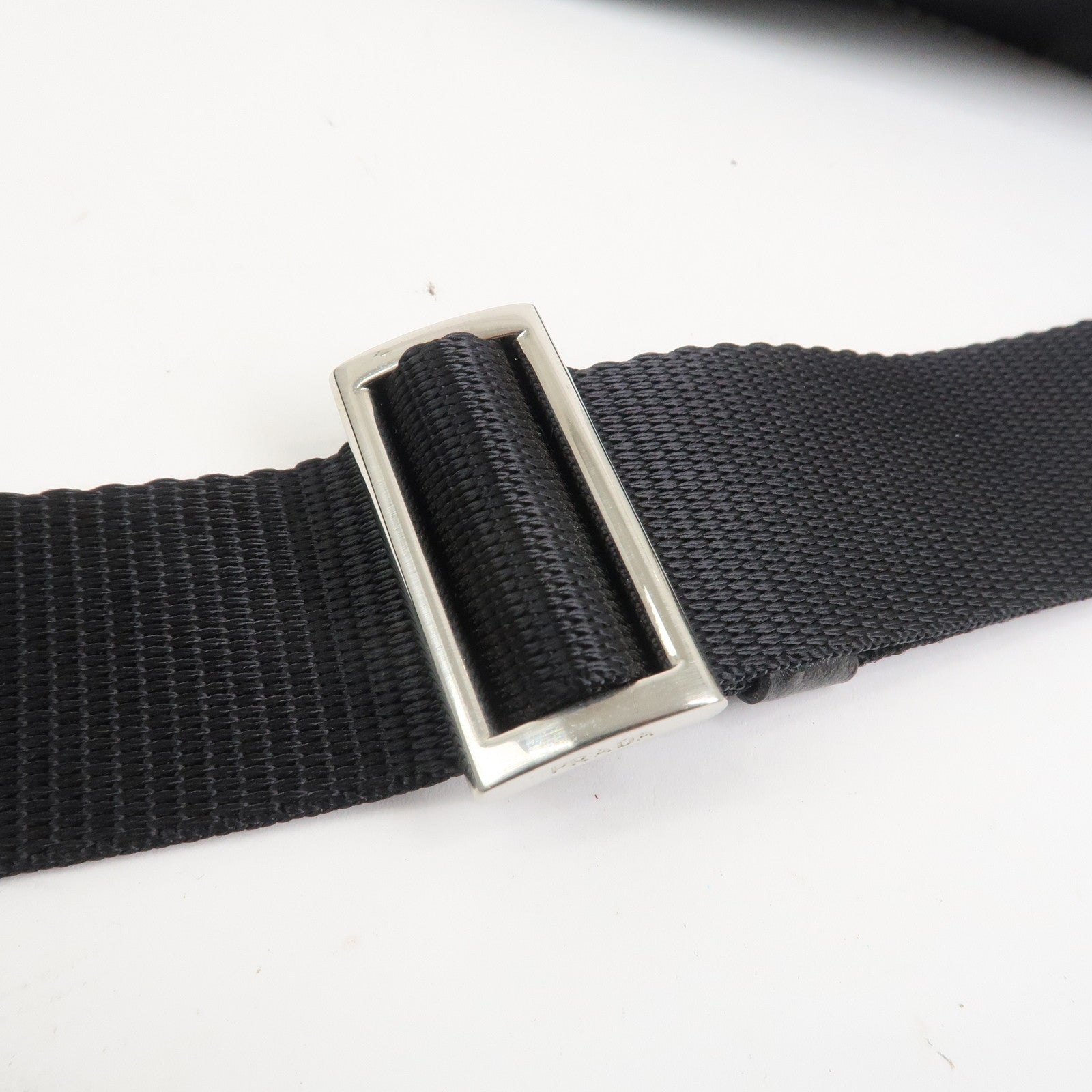 PRADA Triangle Logo Nylon Camoflage Shoulder Bag Black BT0978