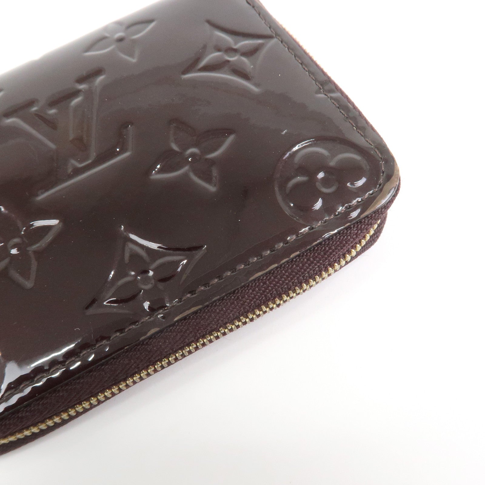 Louis Vuitton Monogram Vernis Zippy Coin Purse Amarante M93607