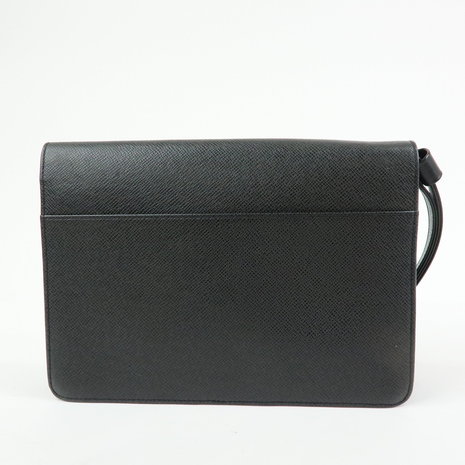 Louis Vuitton Taiga Leather Selenga Clutch Bag Ardoise M30782 Authentic Used F/S