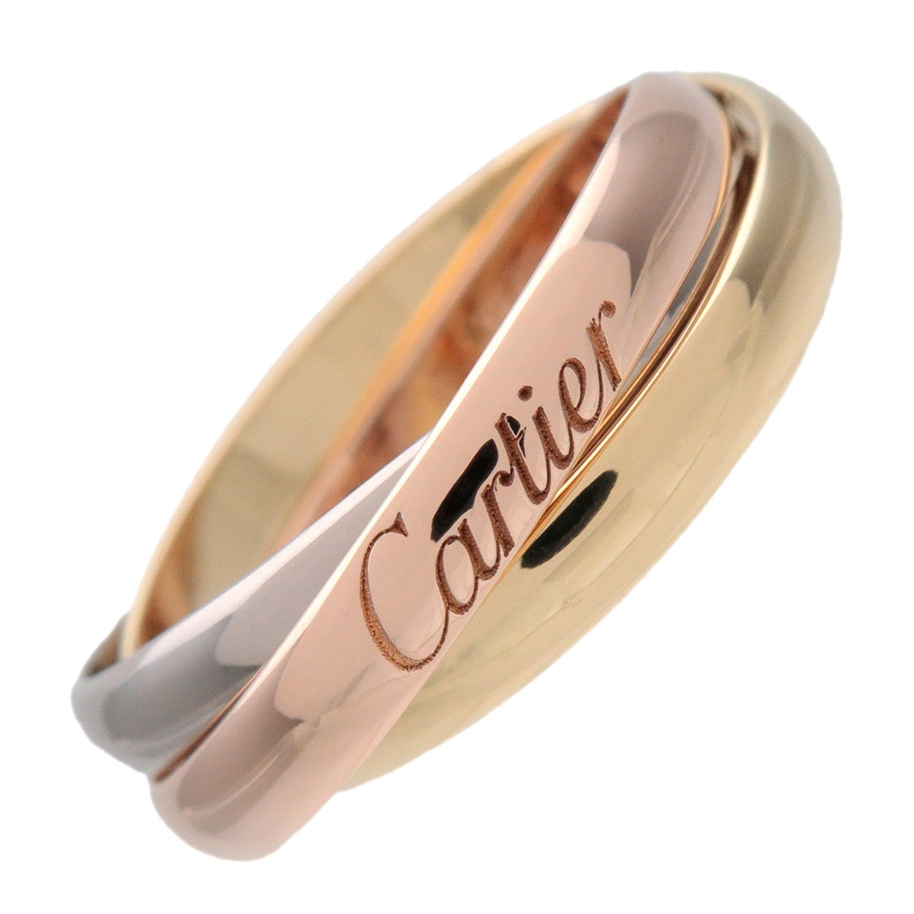 Cartier Trinity Ring SM #49 K18 750YG/PG/WG US5 EU49 HK11