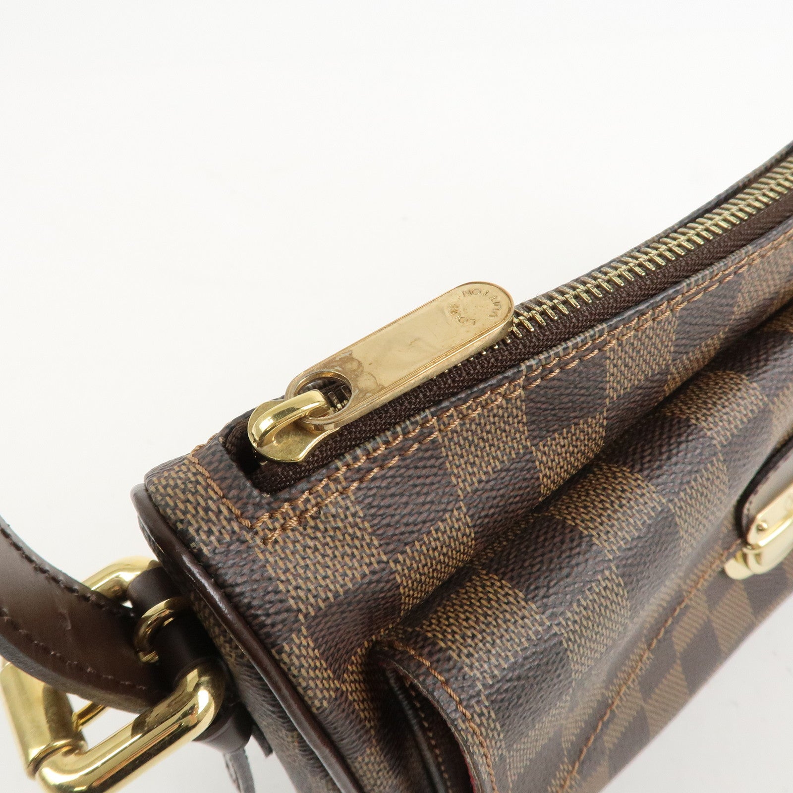 Louis Vuitton Damier Leather Canvas Ravello GM Shoulder Bag N60006