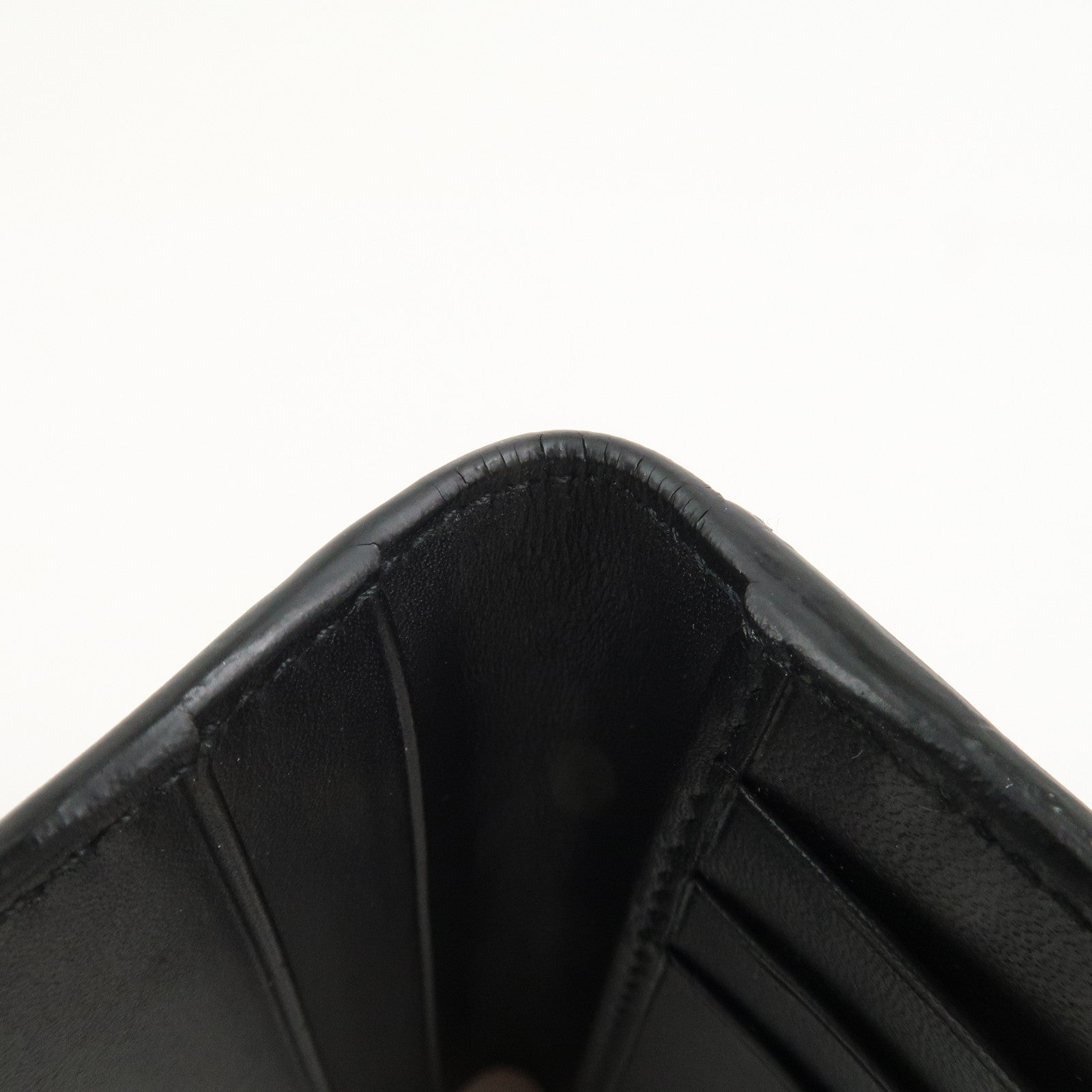 BOTTEGA VENETA Intrecciato Leather Card Case Black