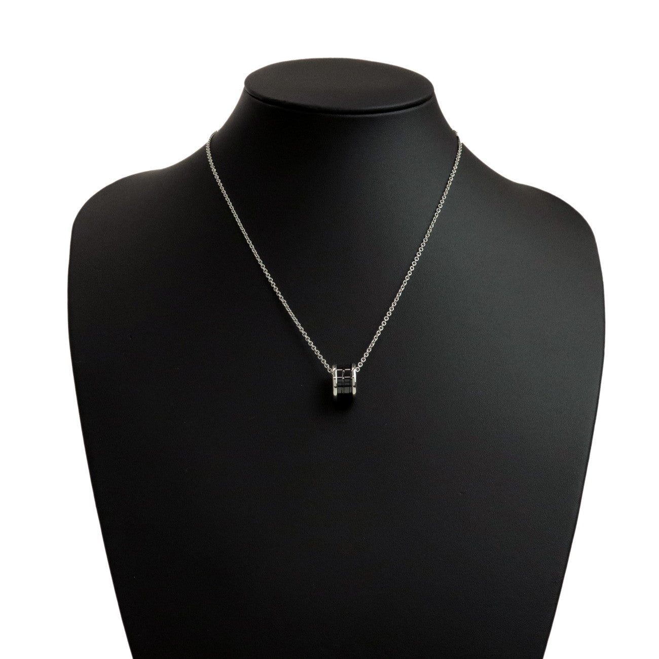 BVLGARI B-Zero1 Save the Children Necklace SV925 Black Ceramic