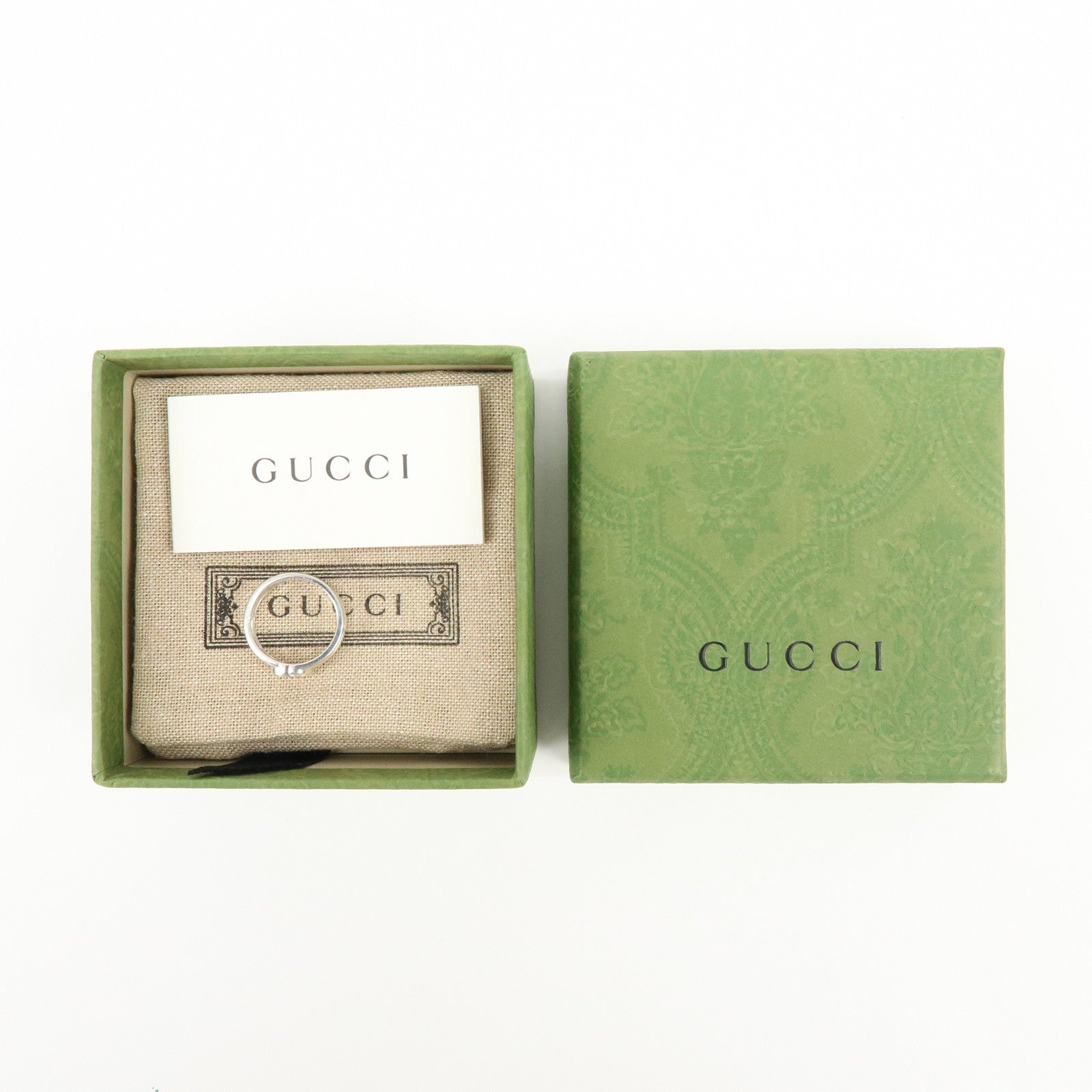 GUCCI Interlocking G Ring SV925 #11 US5.5 EU51 HK12
