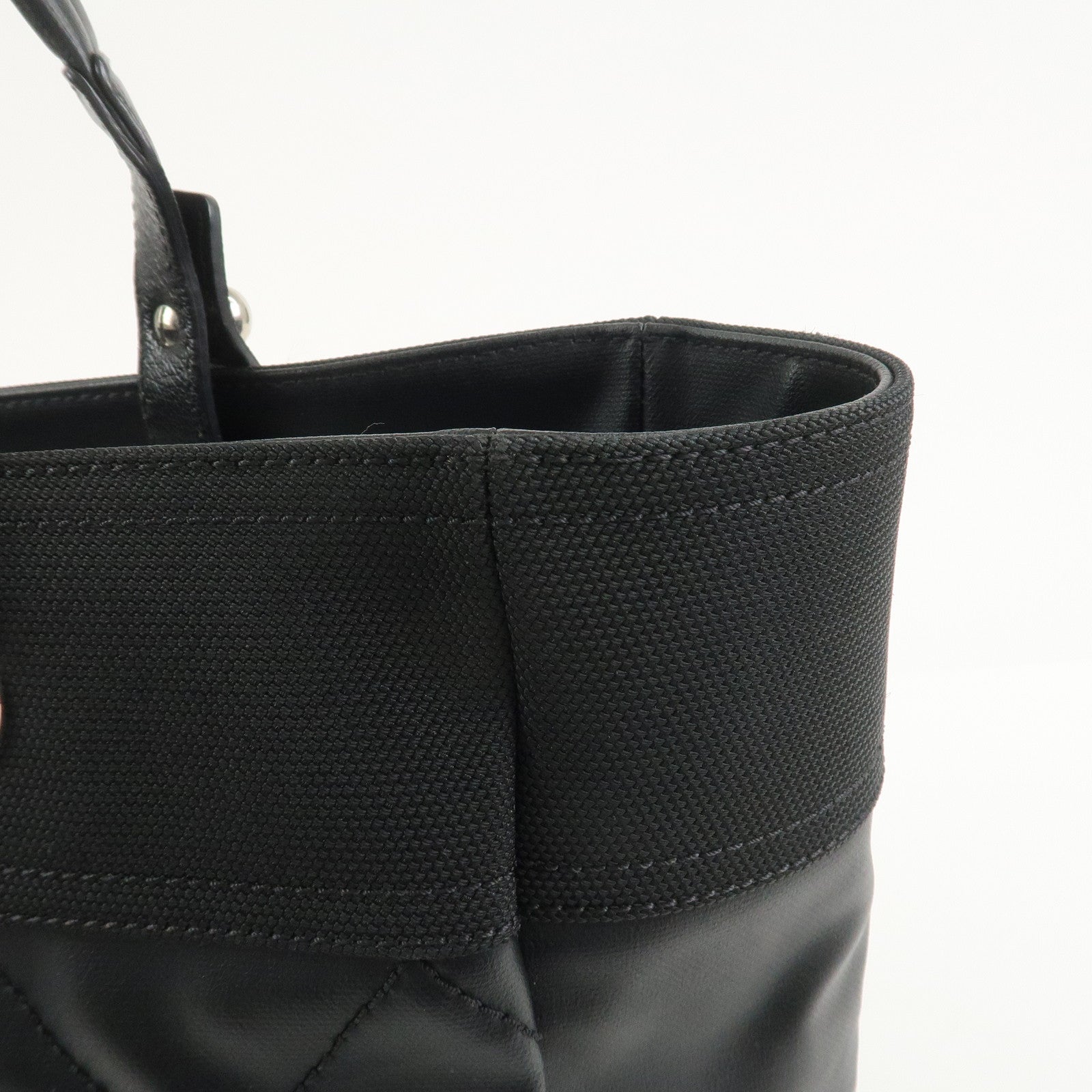 CHANEL Paris Biarritz Tote Bag Hand Bag MM Black A34209