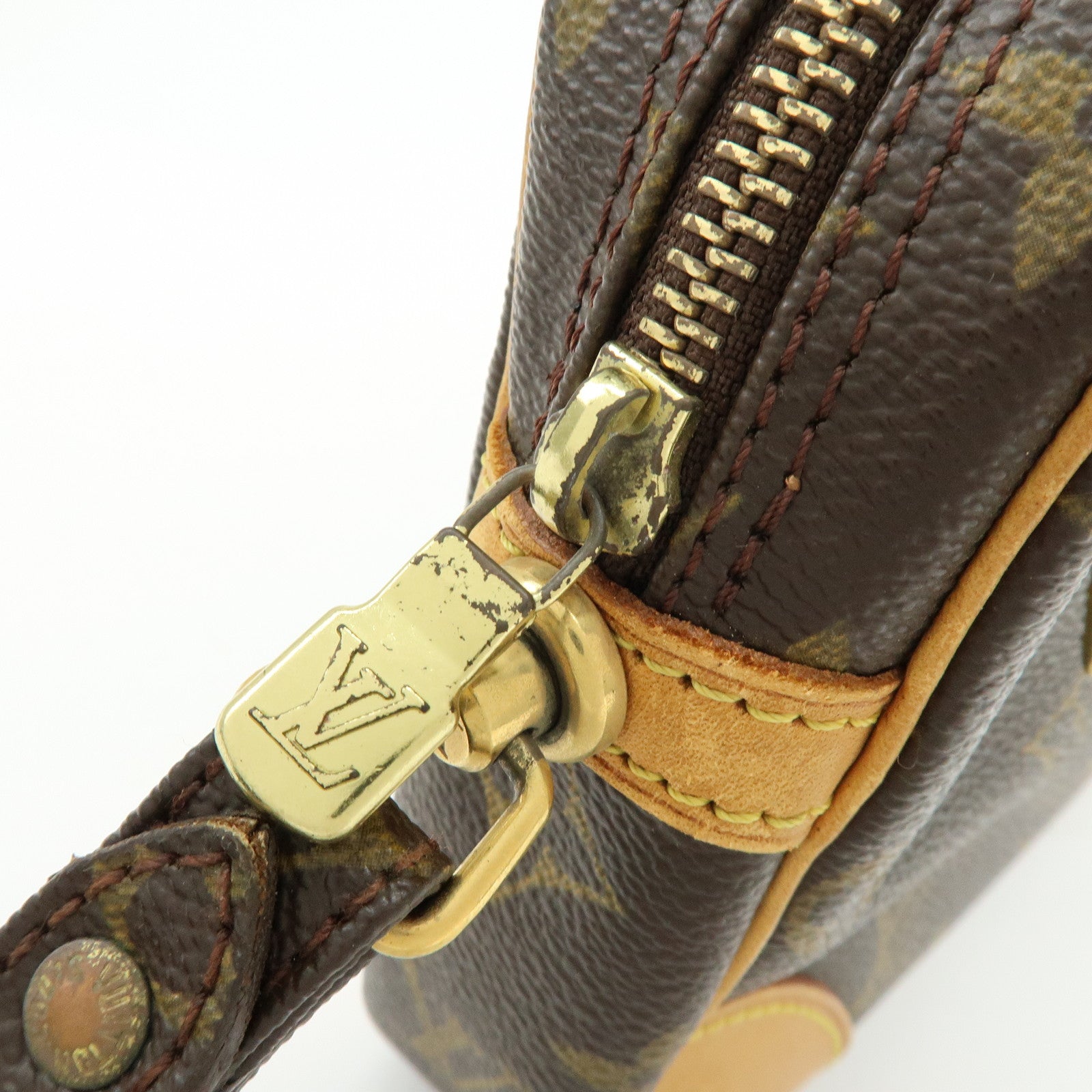 Louis Vuitton Monogram Marly Dragonne GM Clutch Bag Brown M51825