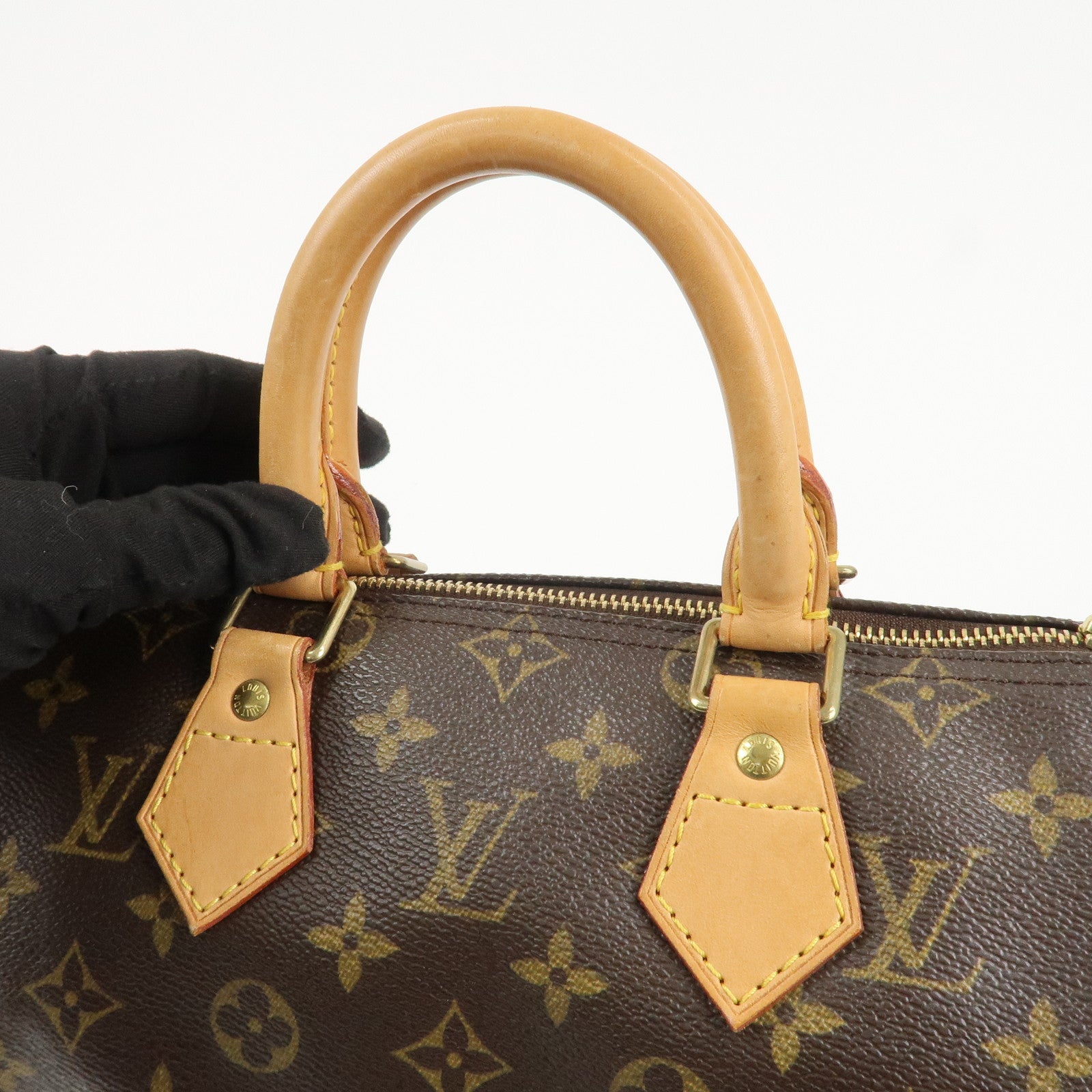 Louis Vuitton Monogram Speedy 25 Hand Bag Boston Bag M41528 Used