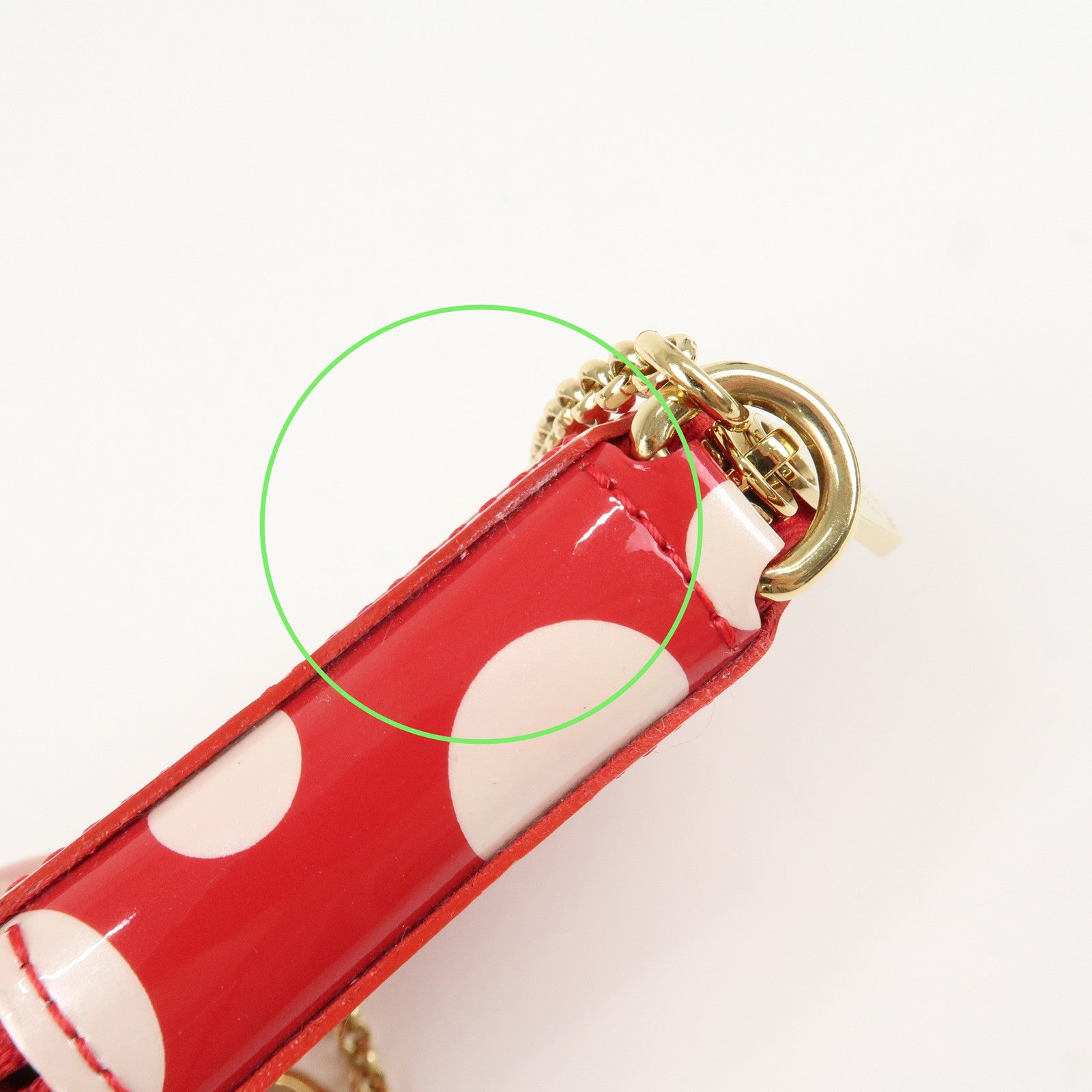 Louis Vuitton Vernis Yayoi Kusama Porte Monnaie Chapeau Coin M91570 Used