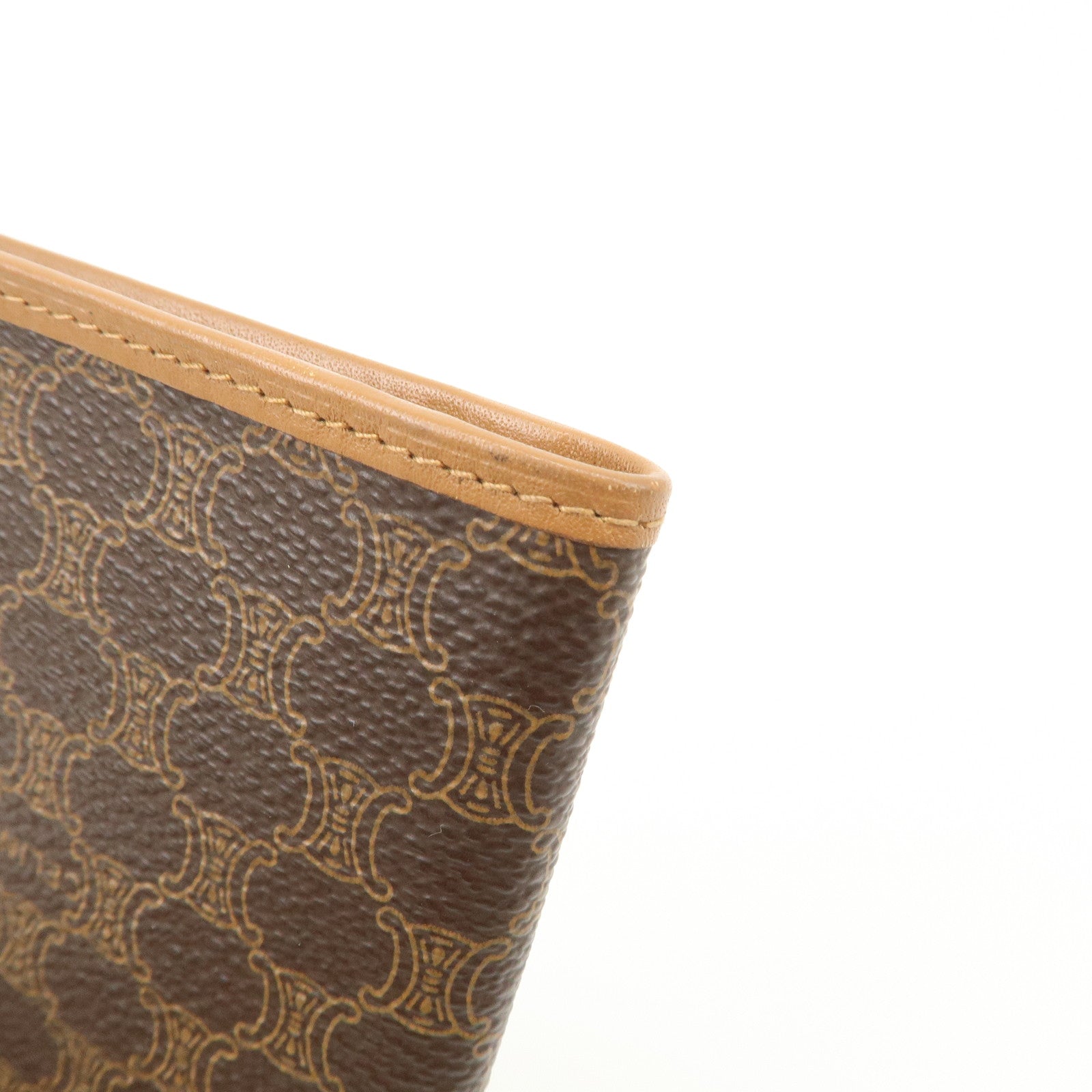 CELINE Macadam PVC Leather Long Wallet Brown