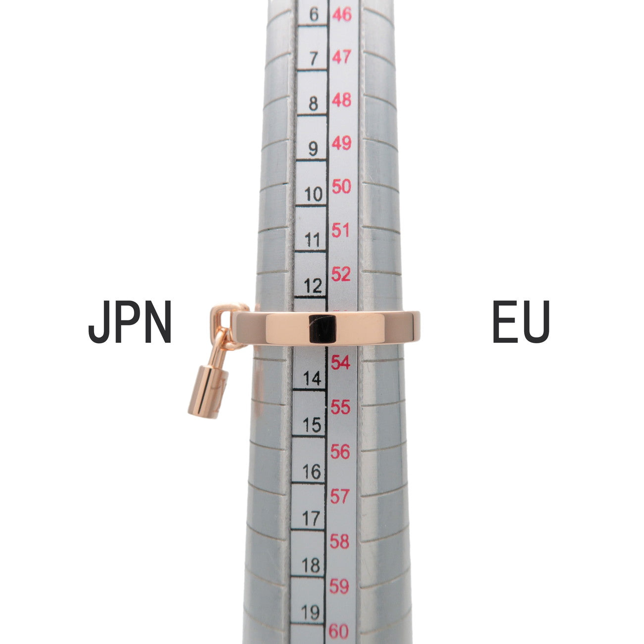 Louis Vuitton Bague Lockit Ring PM K18 750PG Rose Gold US6.5-7 EU53