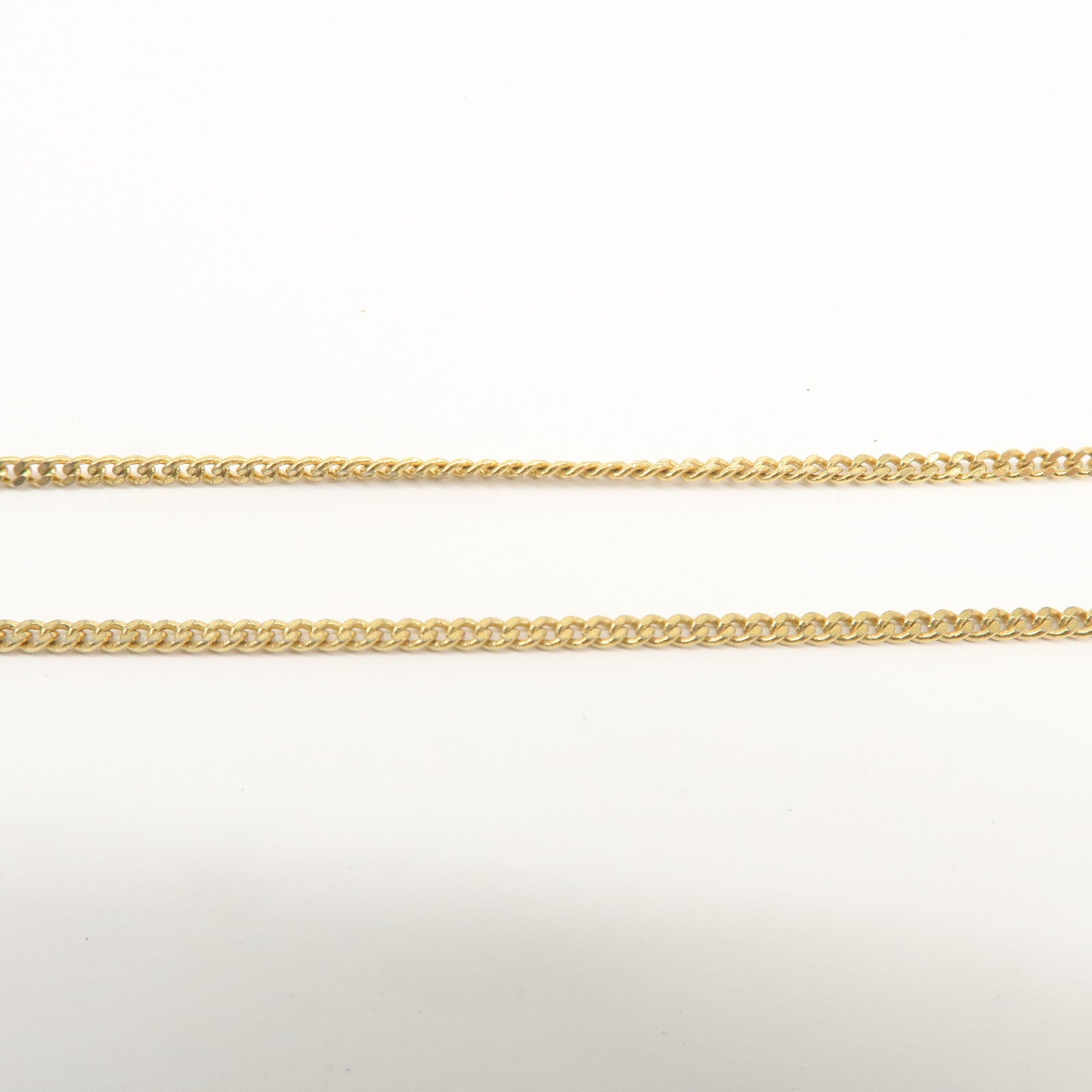 Christian Dior Logo Metal Rhinestone Necklace Gold