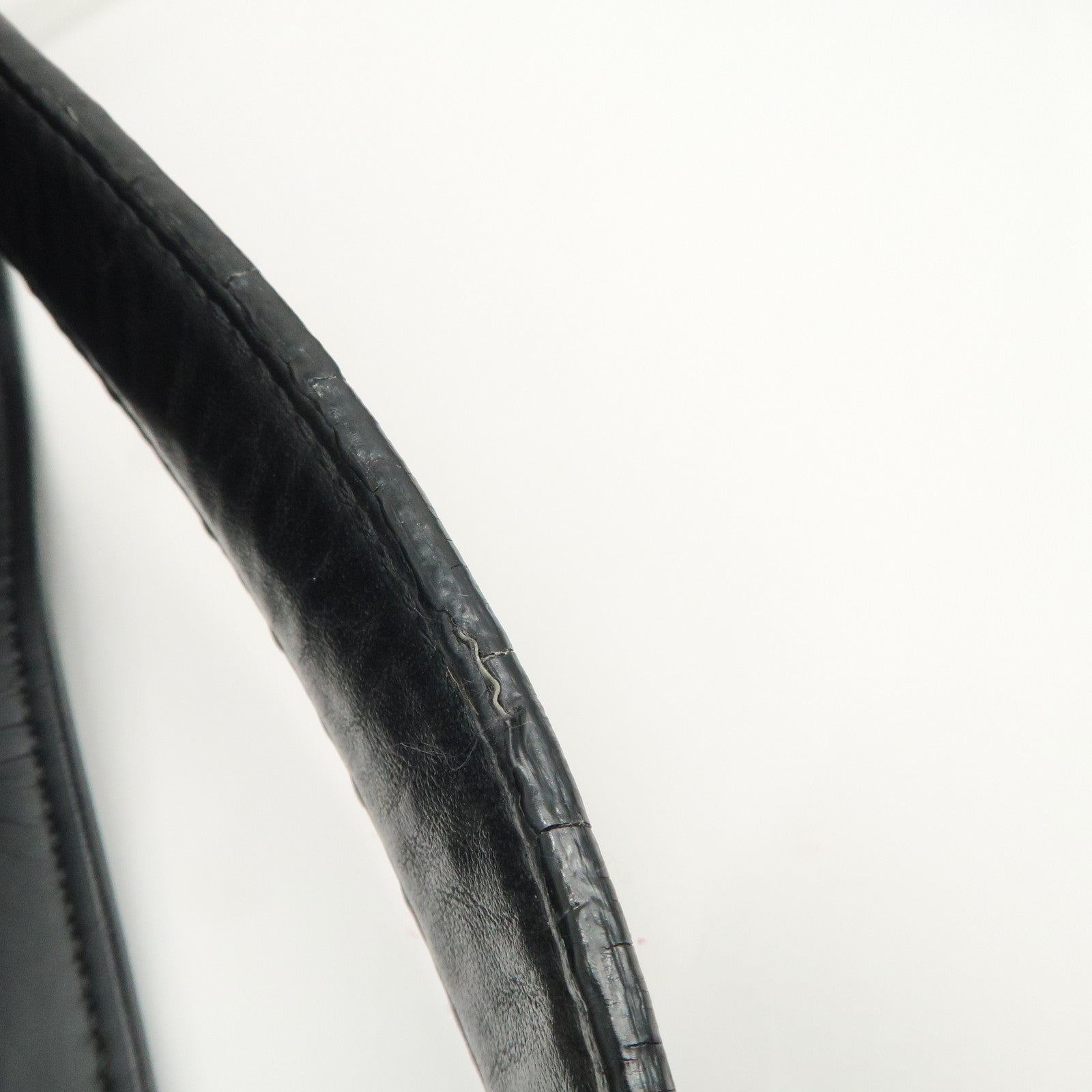 FENDI Peekaboo X-lite Fit Leather 2Way Bag Hand Bag Black Used