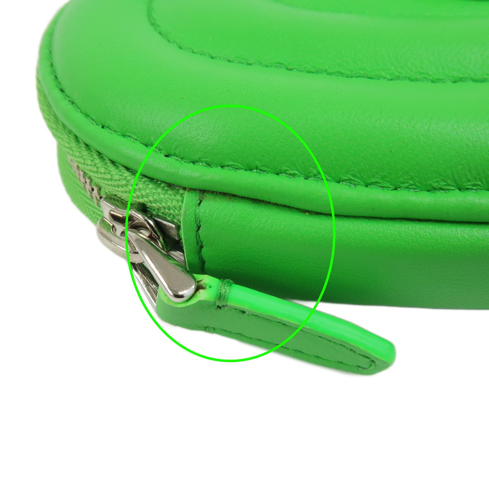 BVLGARI × AMBUSH Serpenti Lamb Skin Coin Case Coin Purse Green