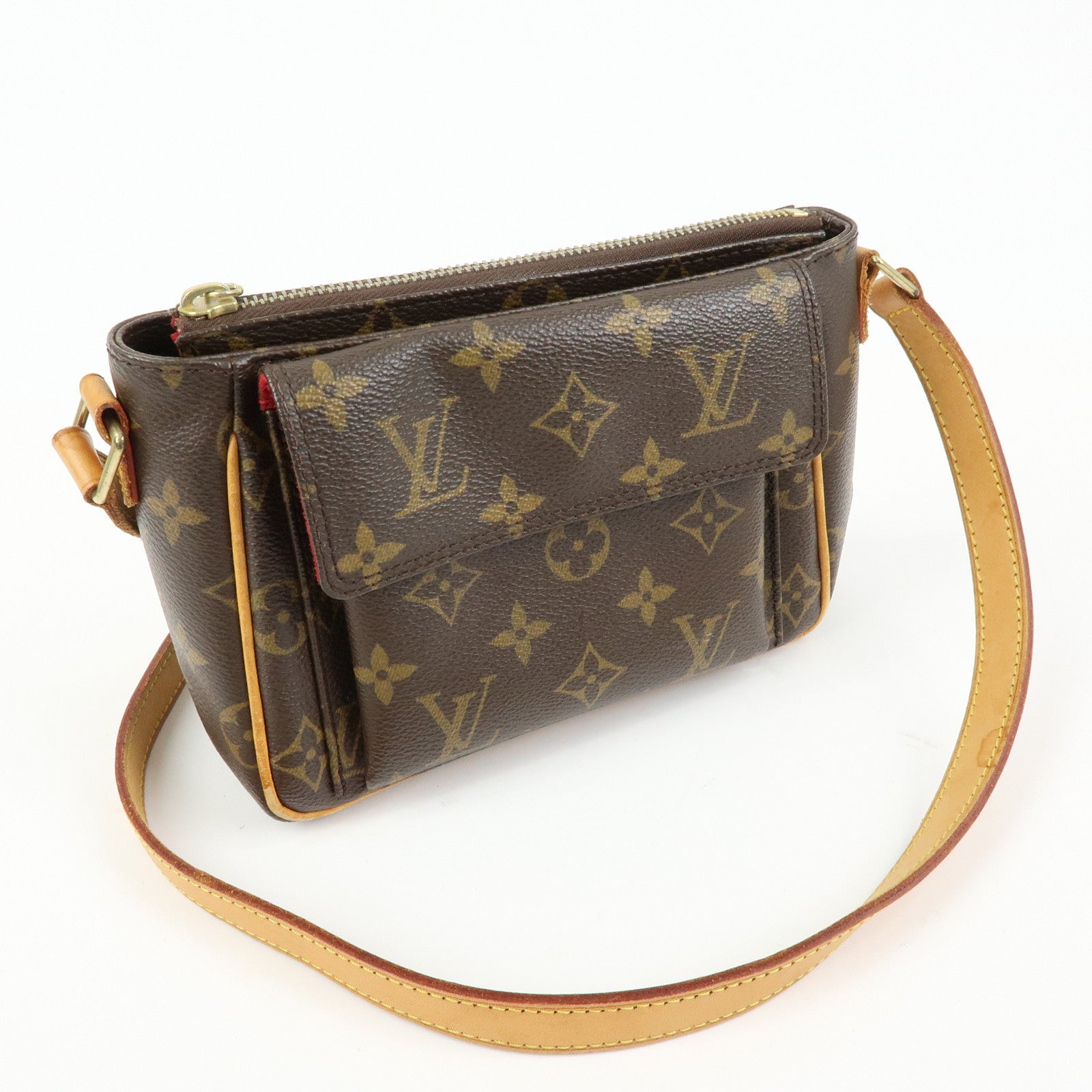 Louis Vuitton Monogram Viva Cite PM Shoulder Bag Brown M51165