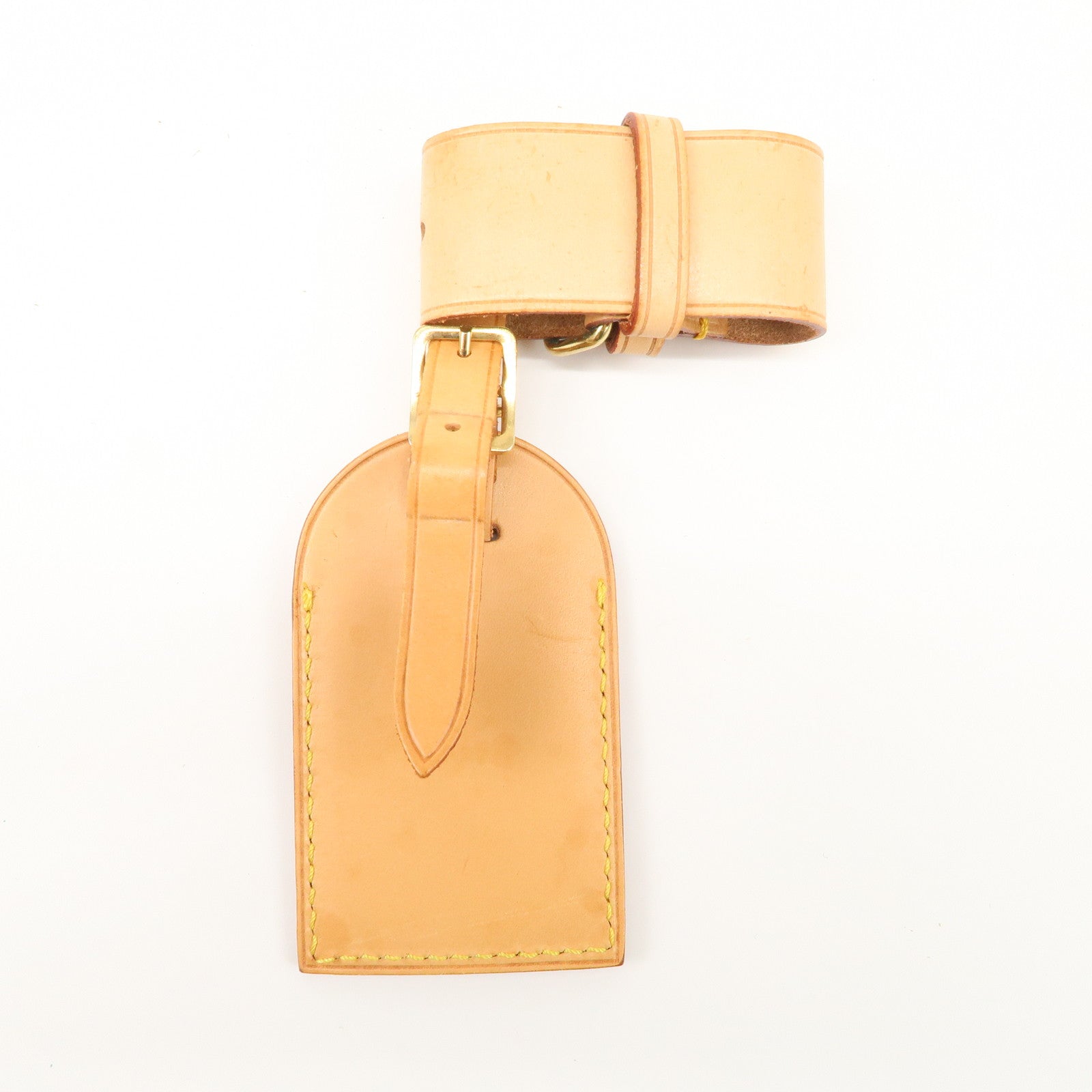 Louis Vuitton Set of 15 Nume Leather Name Tag & Poignet Natural Used