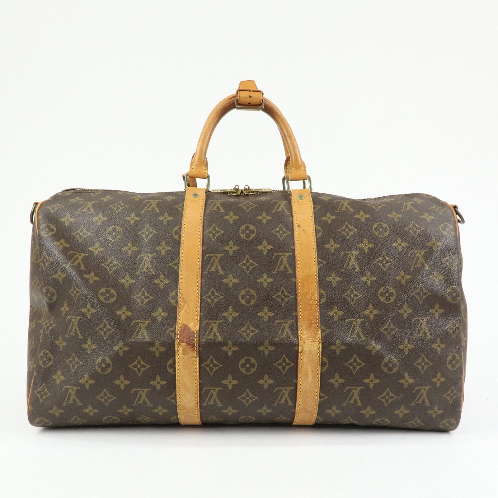 Louis Vuitton Monogram Keep All Bandouliere 50 Boston Bag M41416