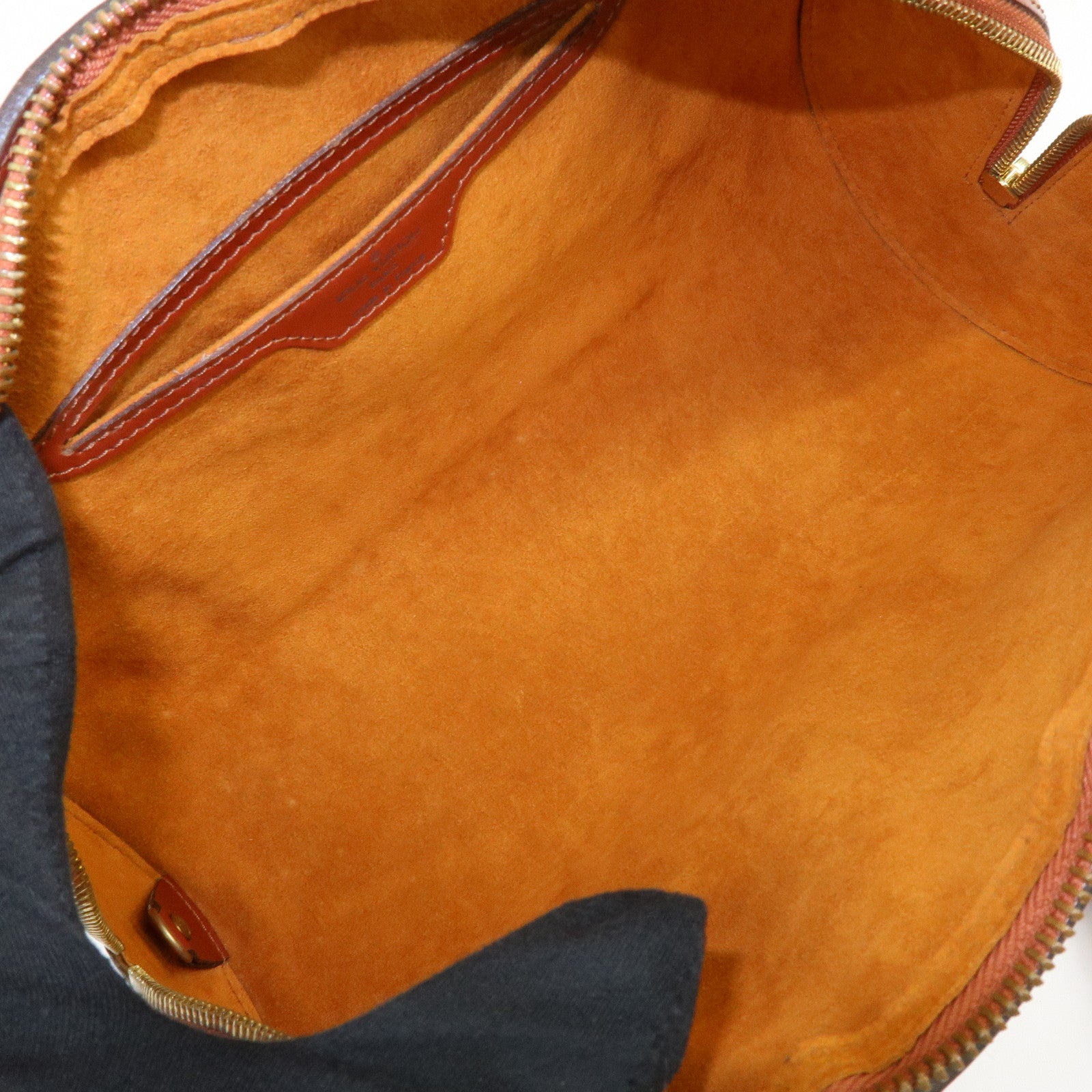 Louis Vuitton Epi Soufflot Leather Hand Bag Kenya Brown M52223