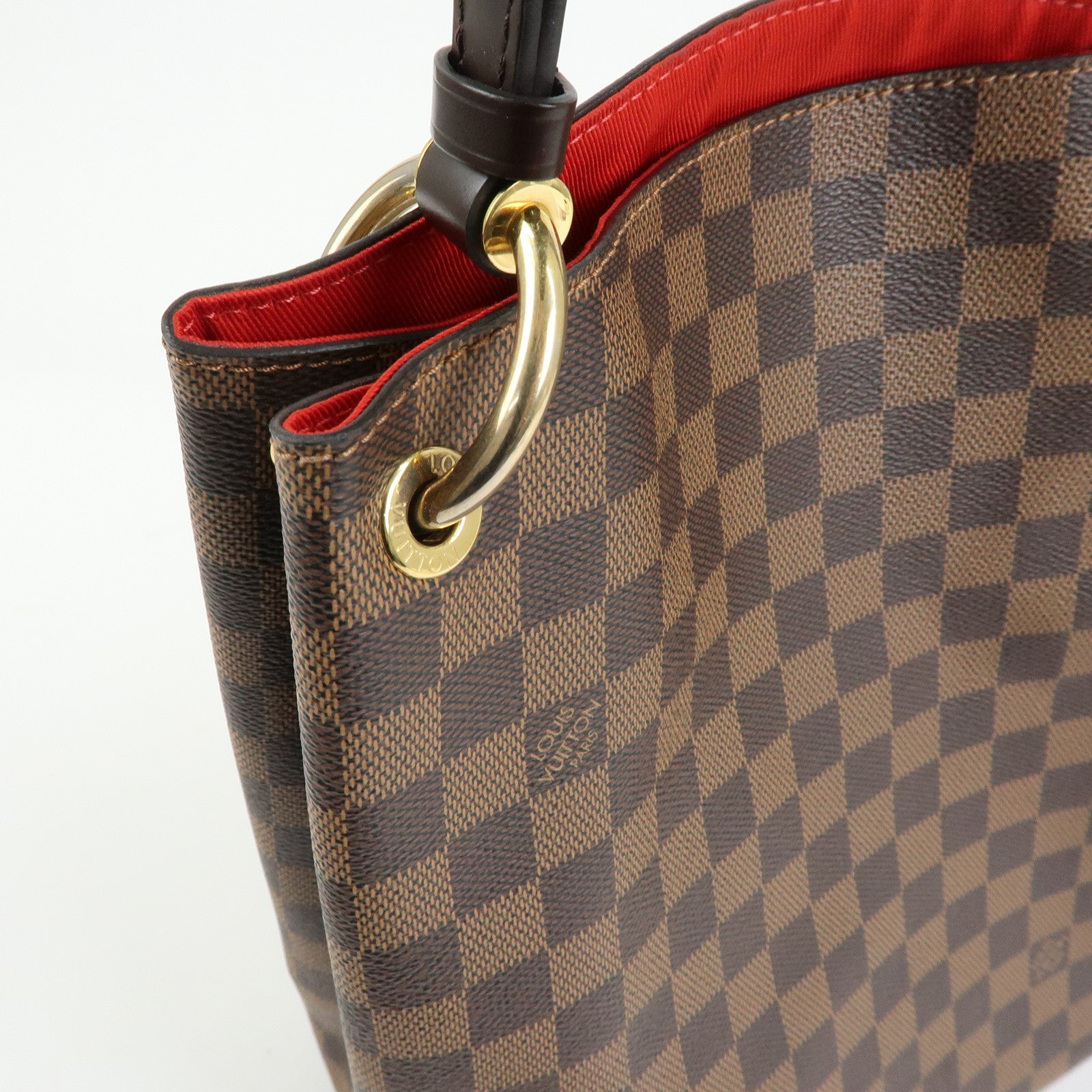 Louis Vuitton Damier Graceful MM Shoulder Bag Damier Ebene N44045
