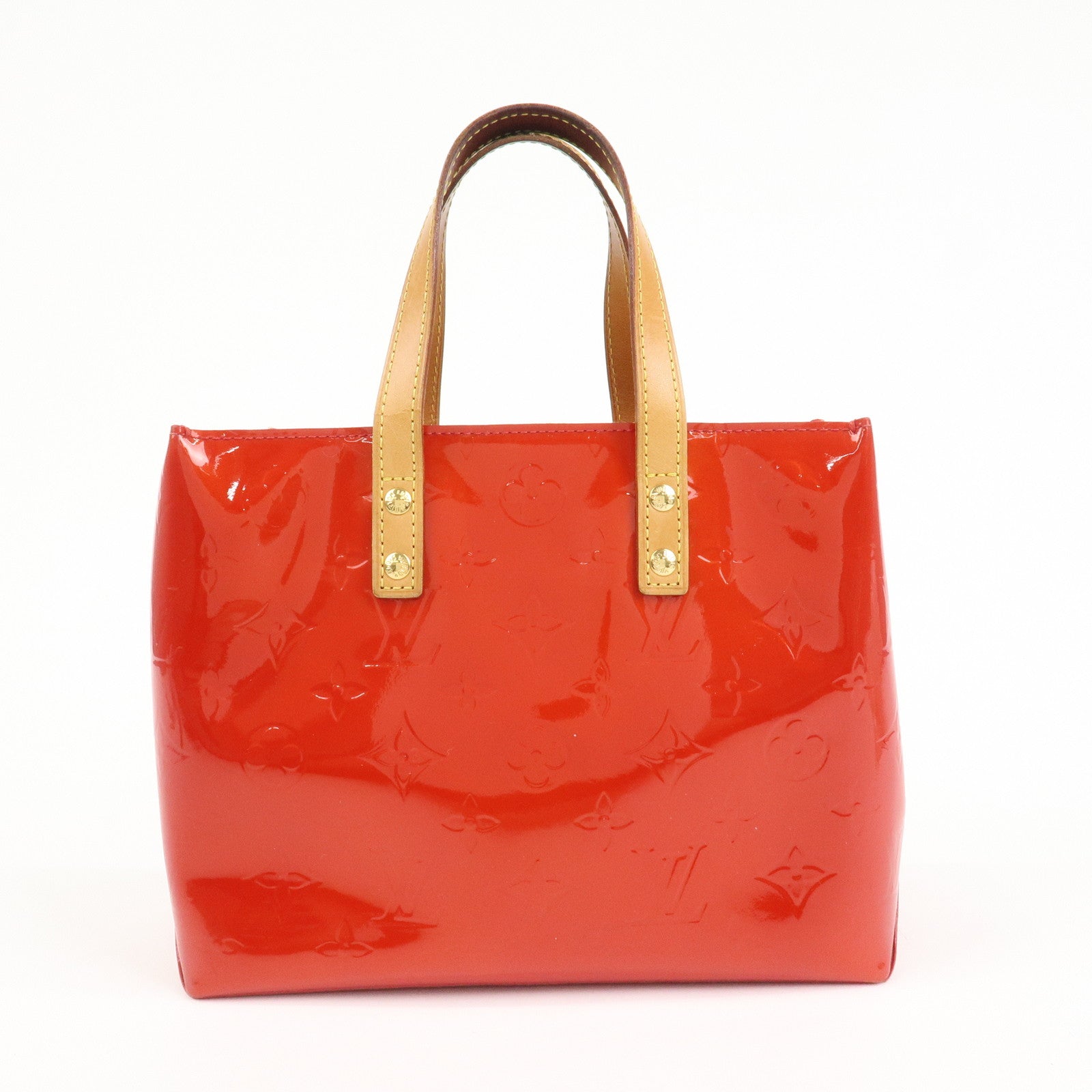 Louis Vuitton Monogram Vernis Lead PM Hand Bag Pomme d'Amour M91990