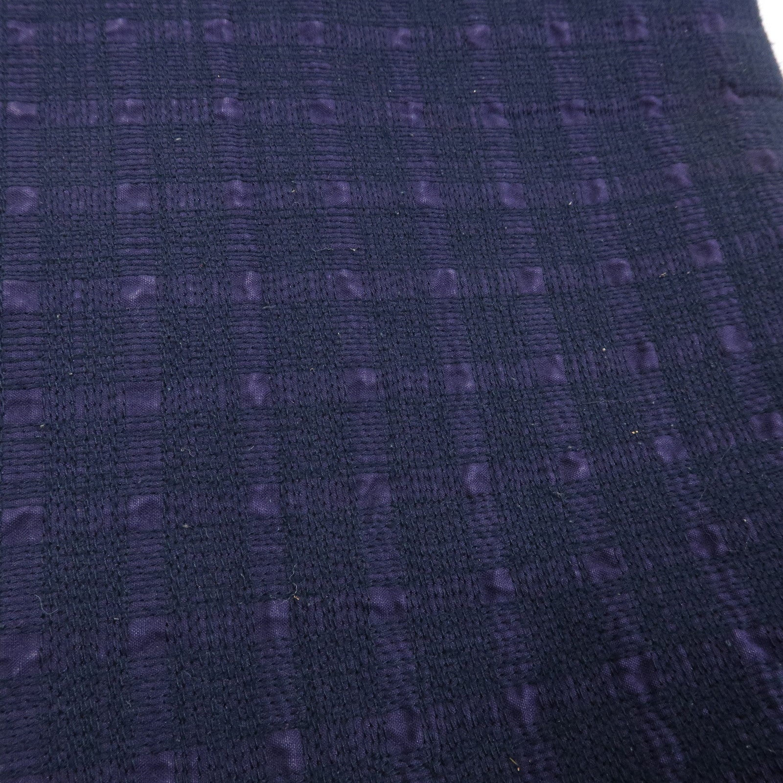 HERMES Amedaba GM Canvas Leather Tote Bag Hand Bag Navy Purple