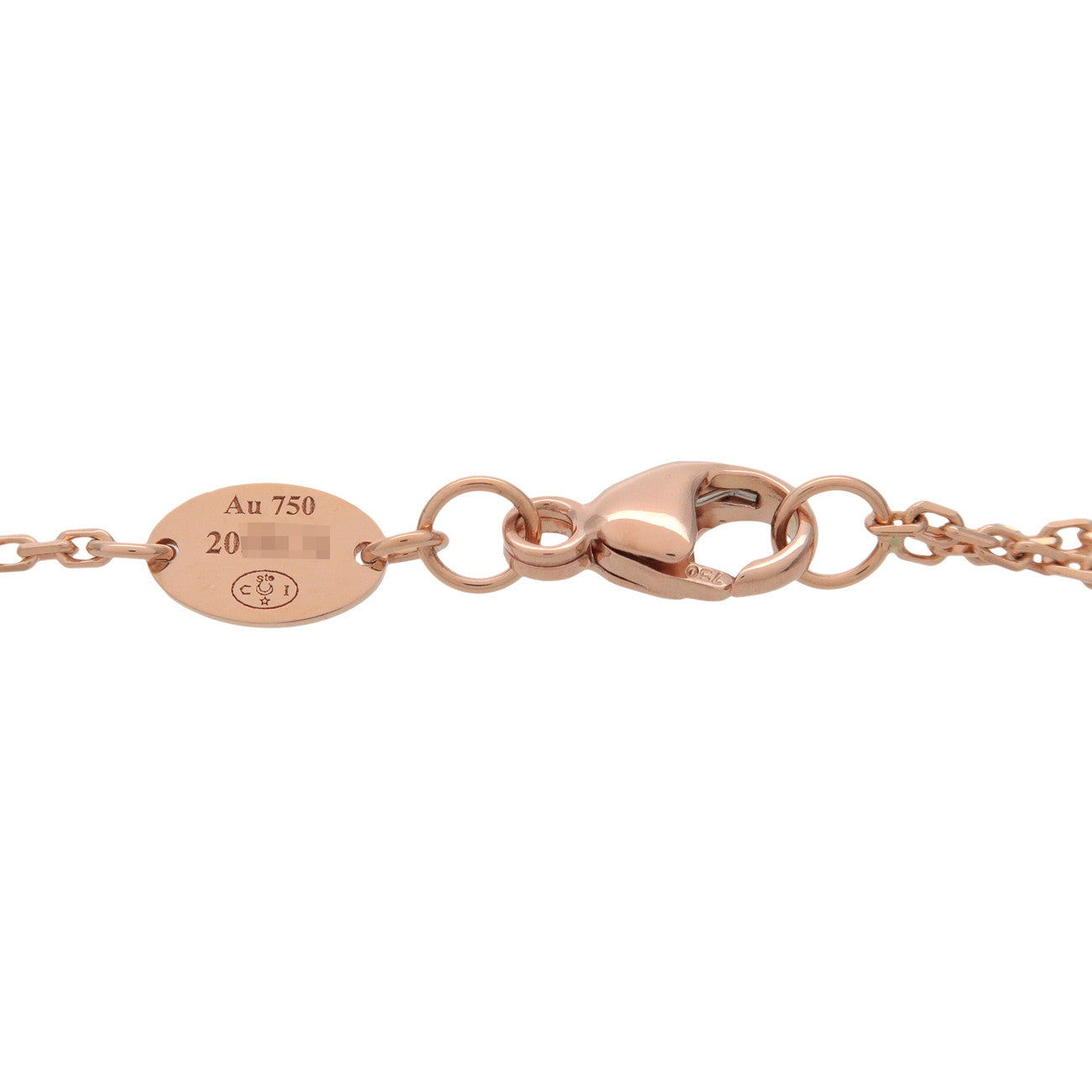 CHAUMET Jeux de Liens Harmony Diamond Necklace Small 750PG 084998