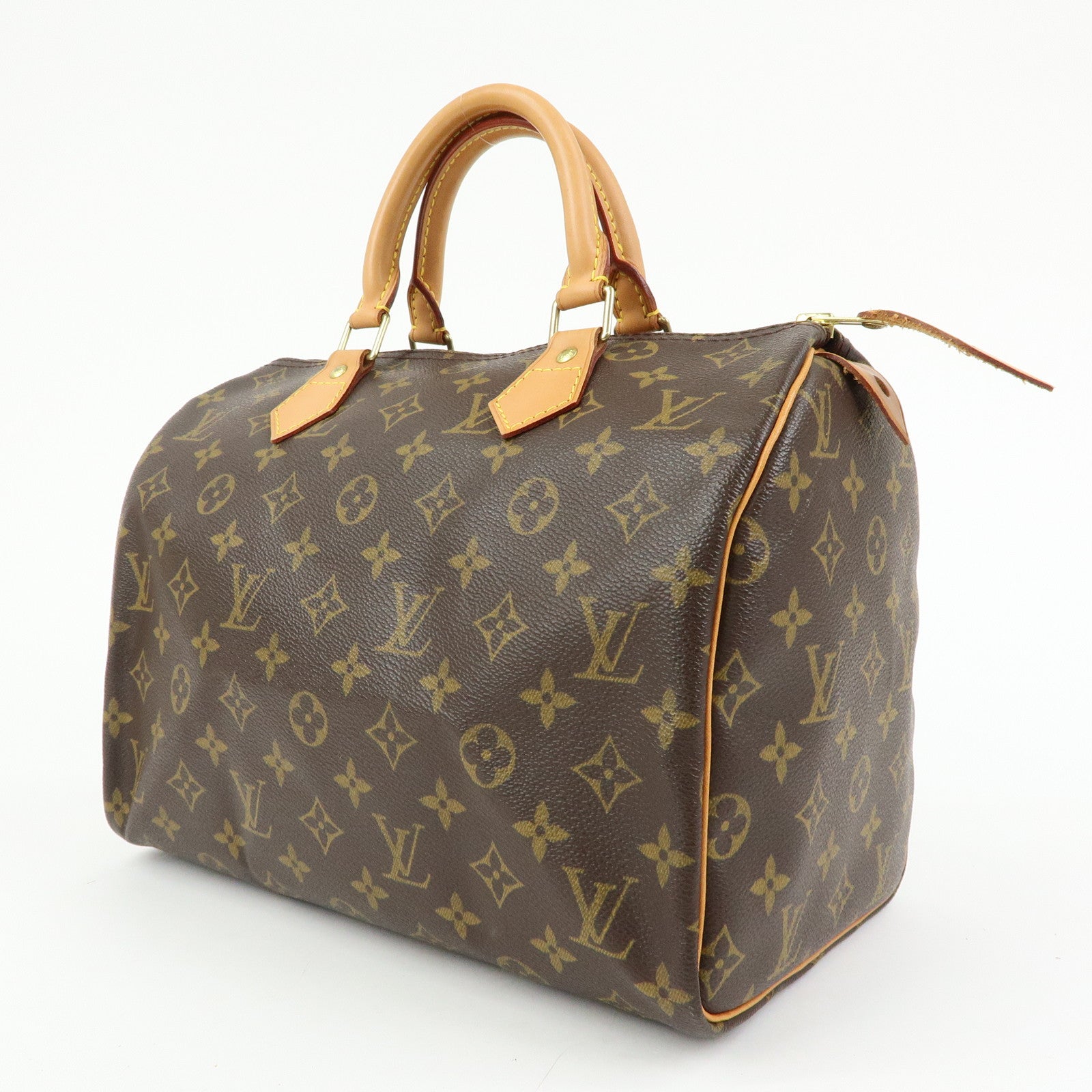 Louis Vuitton Monogram Speedy 30 Boston Bag Hand Bag Brown M41526