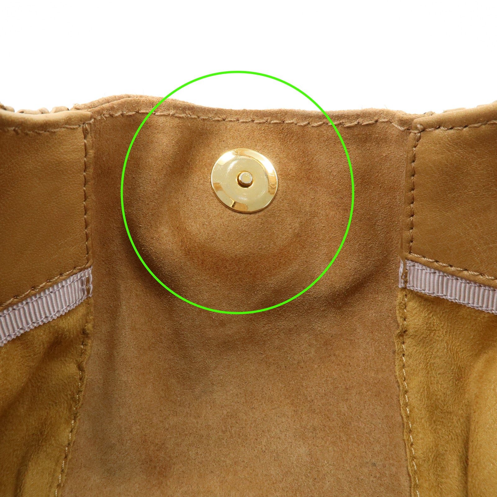 JIMMY CHOO Leather Shoulder Bag Hand Bag Beige Gold Hardware