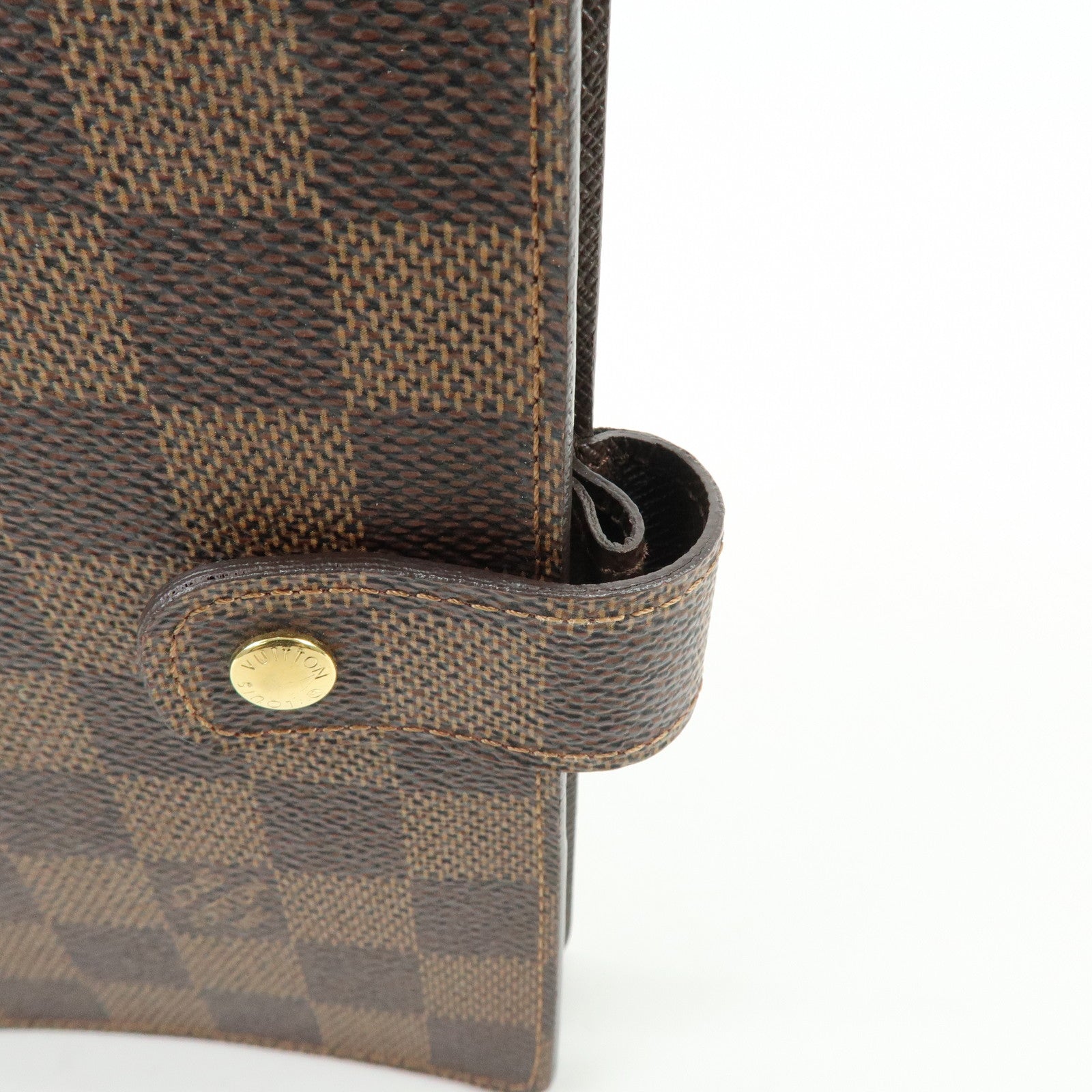 Louis Vuitton Damier Agenda MM Canvas Planner Cover Brown R20701